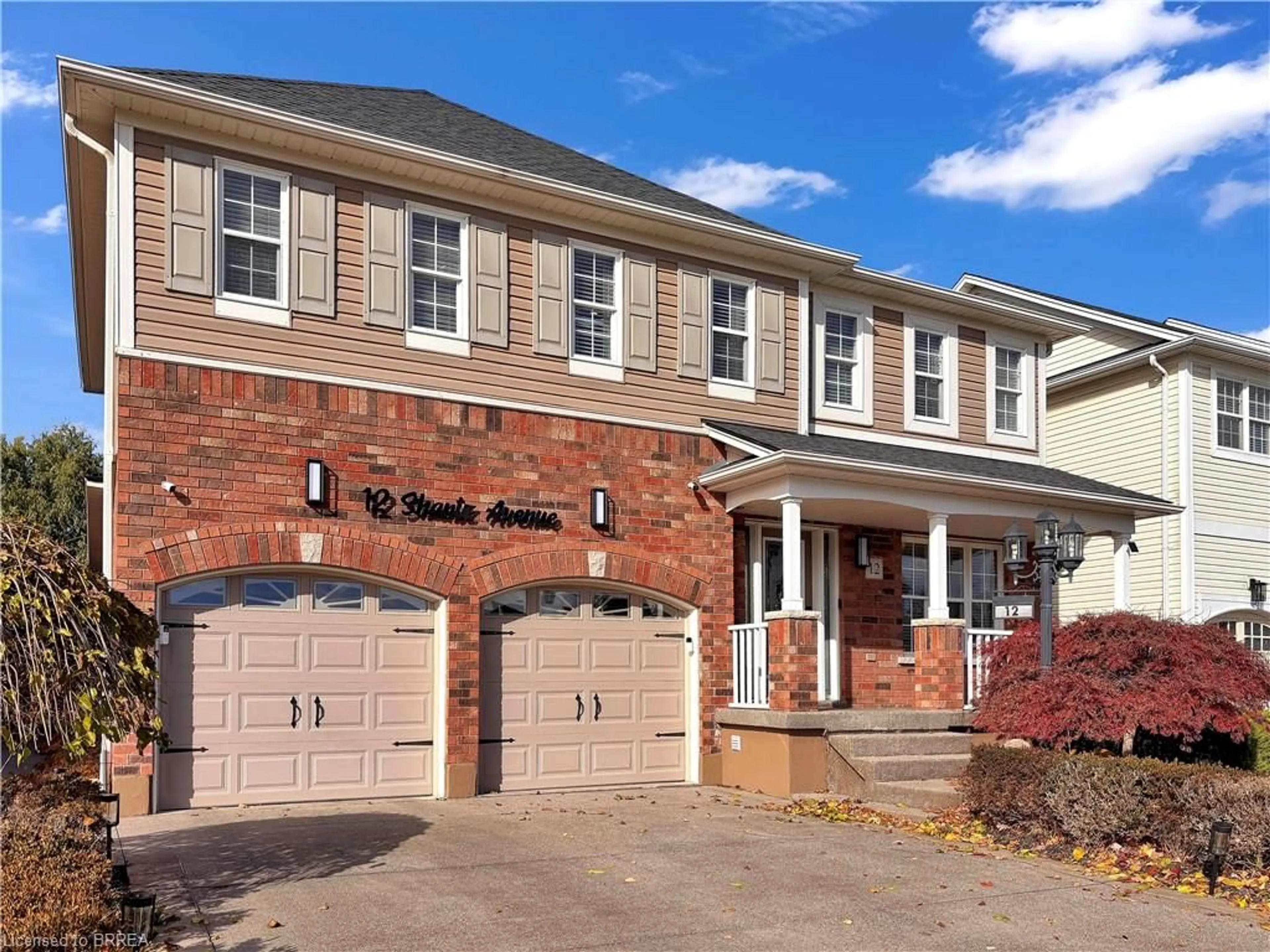 Home with brick exterior material, street for 12 Shantz Ave, Brantford Ontario N3T 0A7