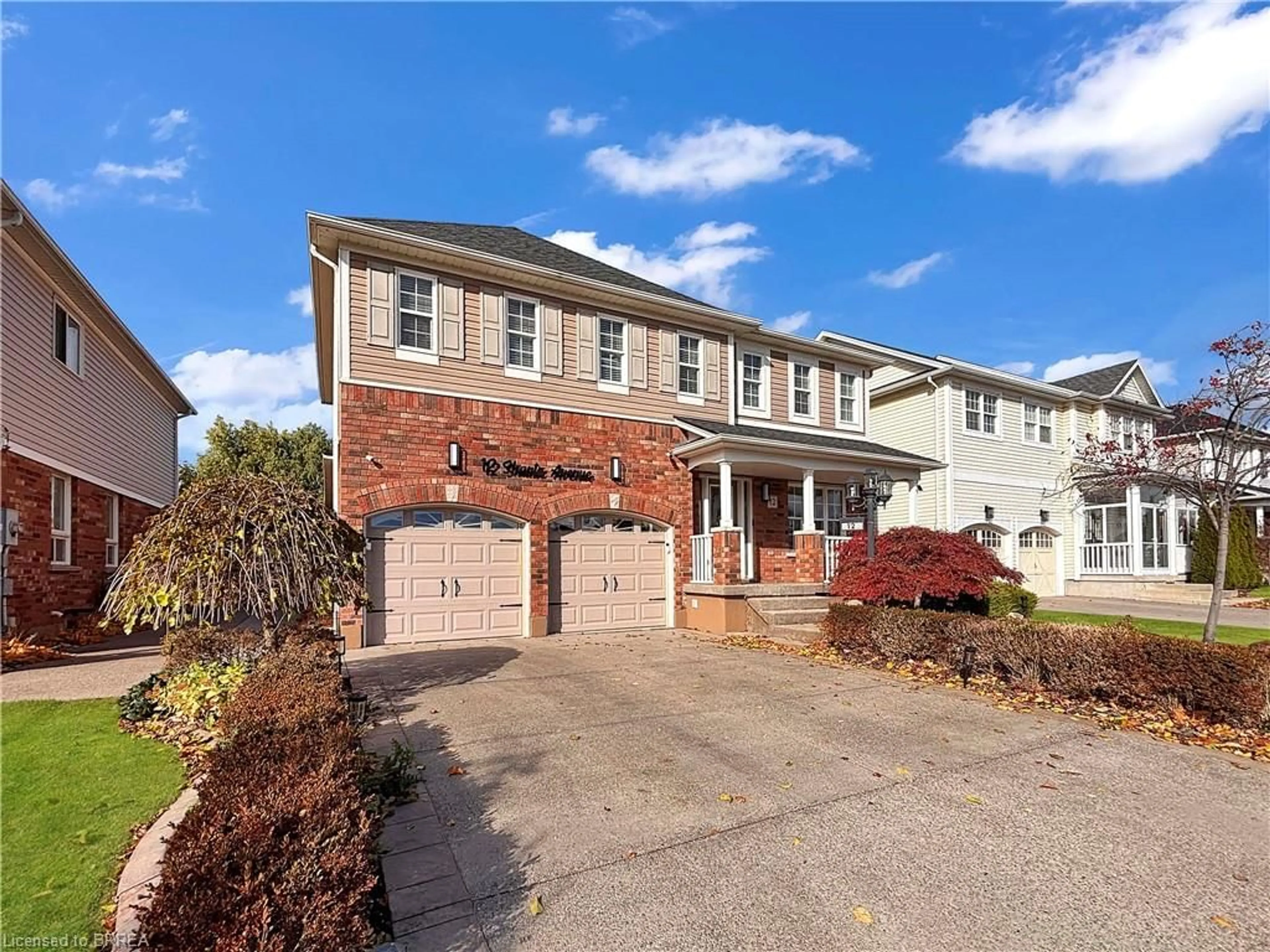 Home with brick exterior material, street for 12 Shantz Ave, Brantford Ontario N3T 0A7