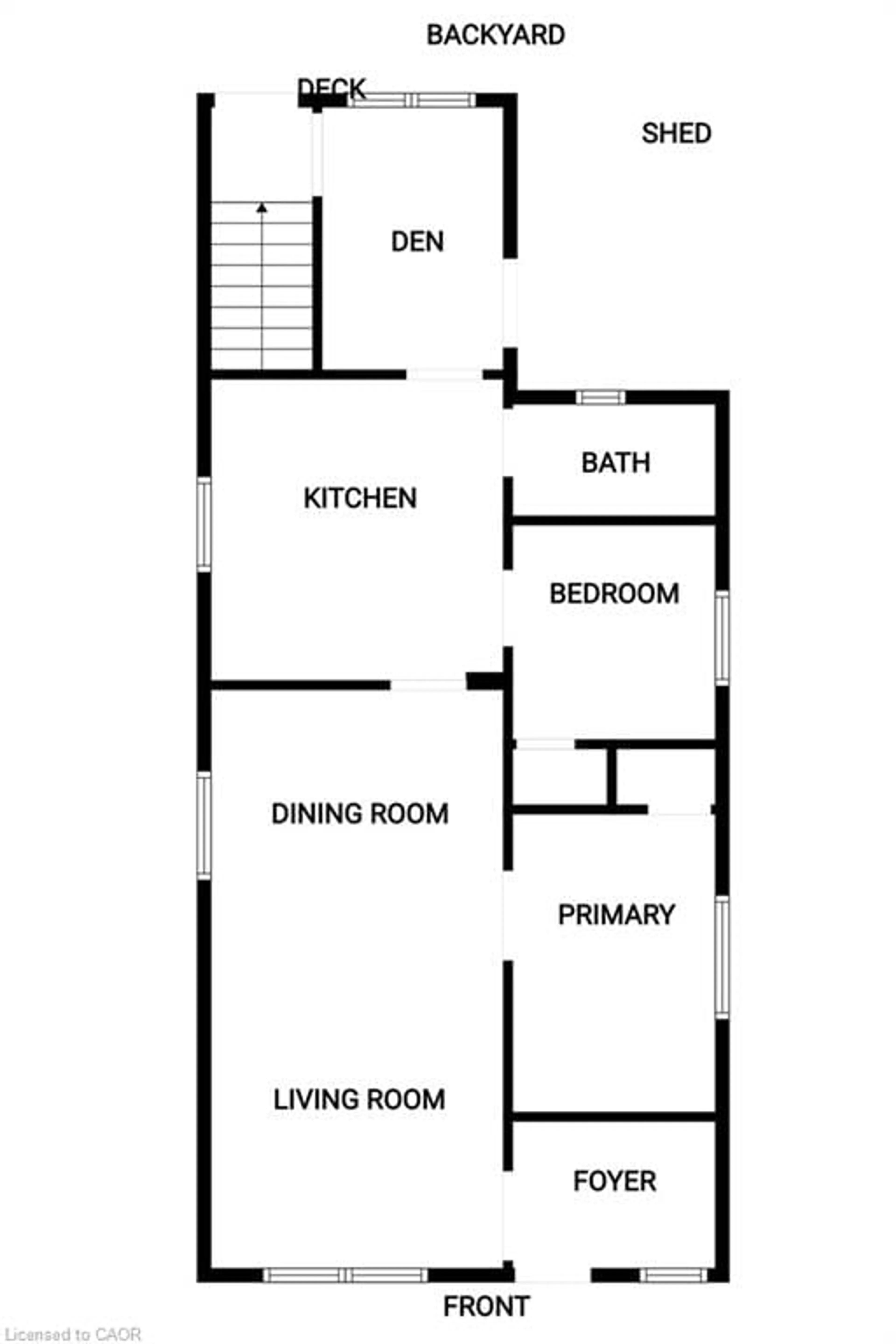 Floor plan for 206 East 8th St, Hamilton Ontario L9A 3L8