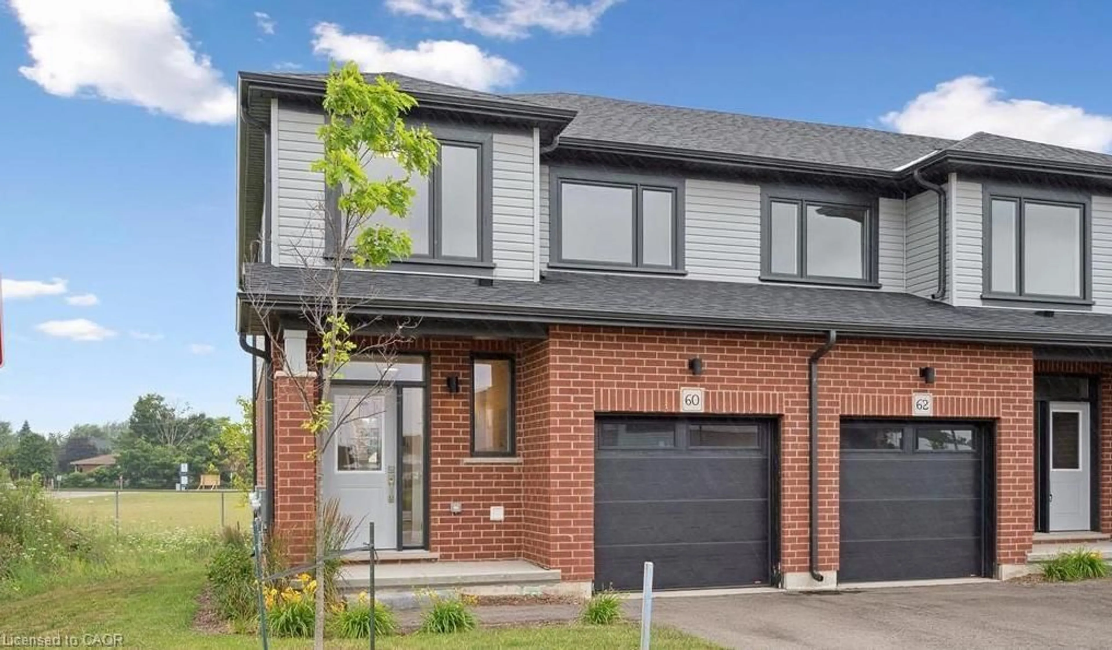 Home with brick exterior material, street for 60 Ayr Meadows Cres, Ayr Ontario N0B 1E0