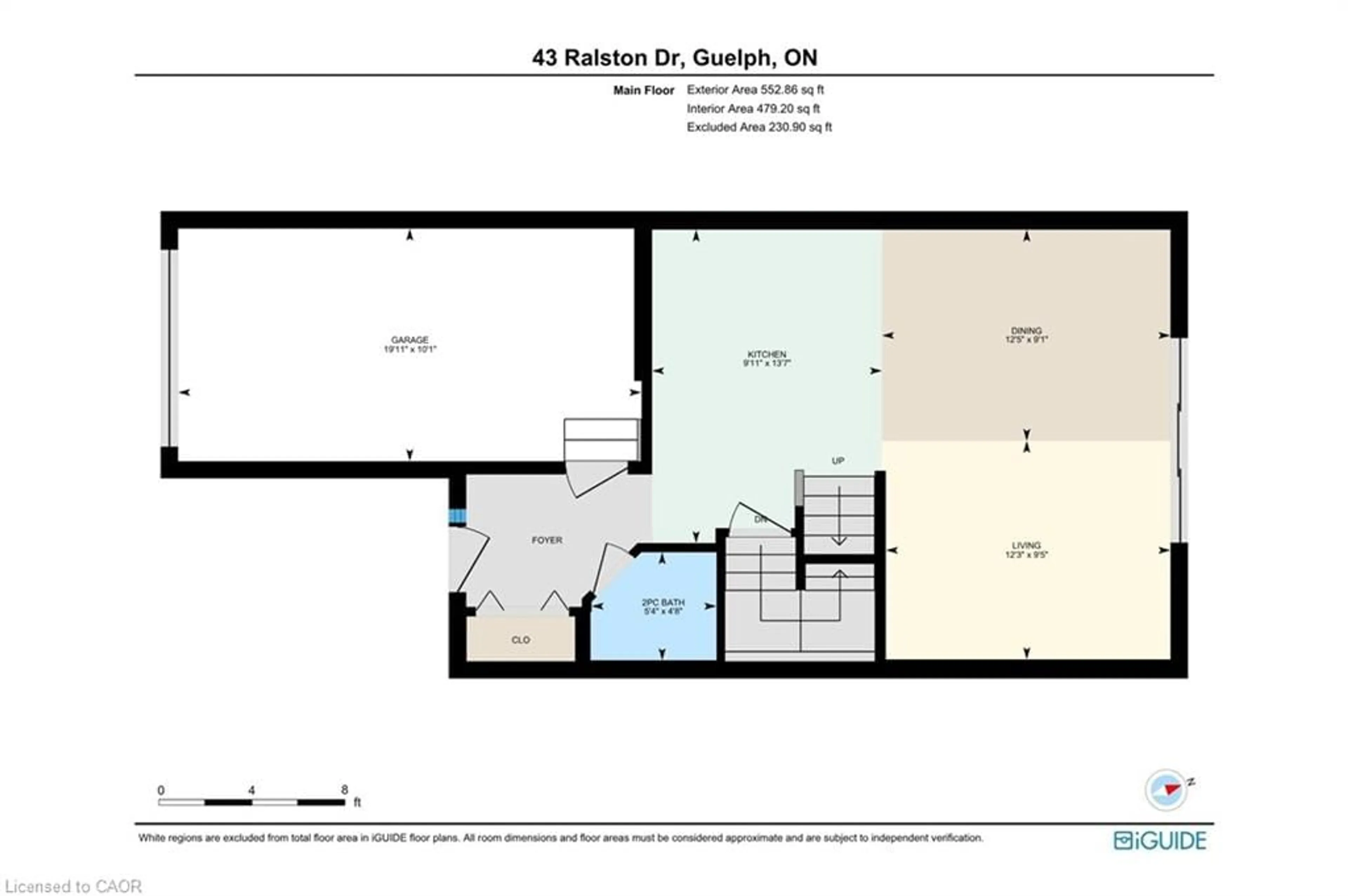 Floor plan for 43 Ralston Dr, Guelph Ontario N1E 0C3