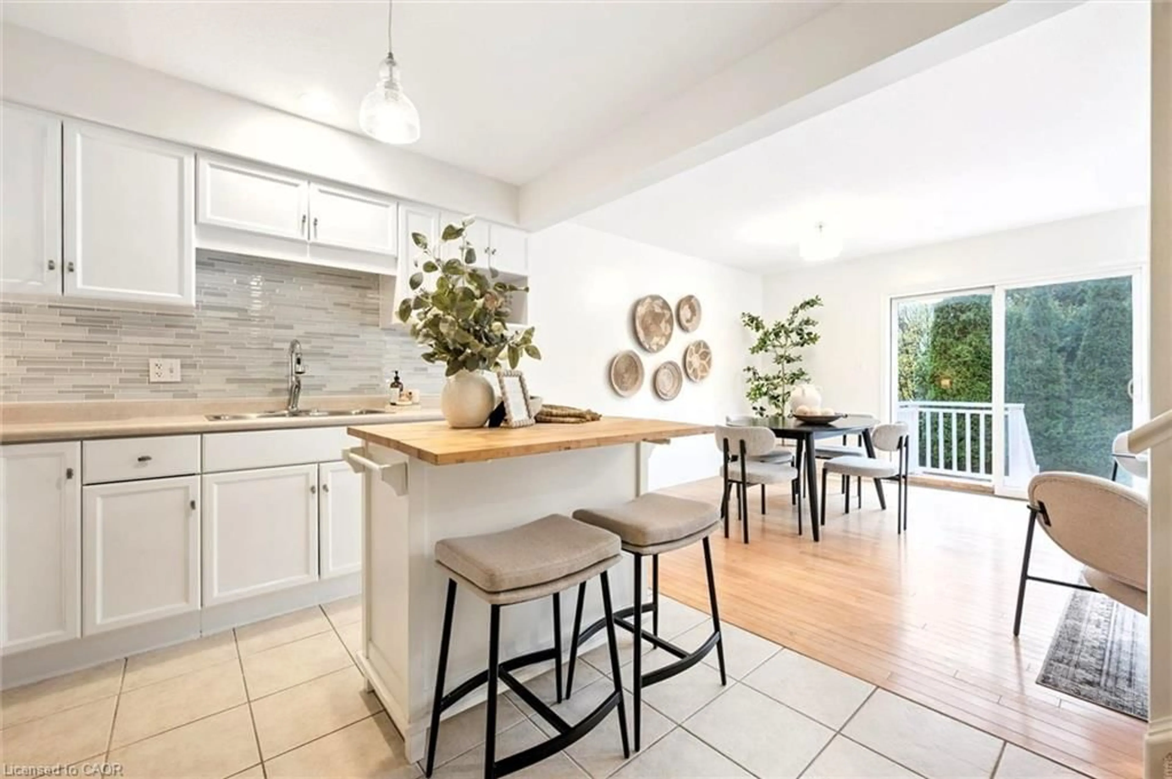 Open concept kitchen, ceramic/tile floor for 43 Ralston Dr, Guelph Ontario N1E 0C3