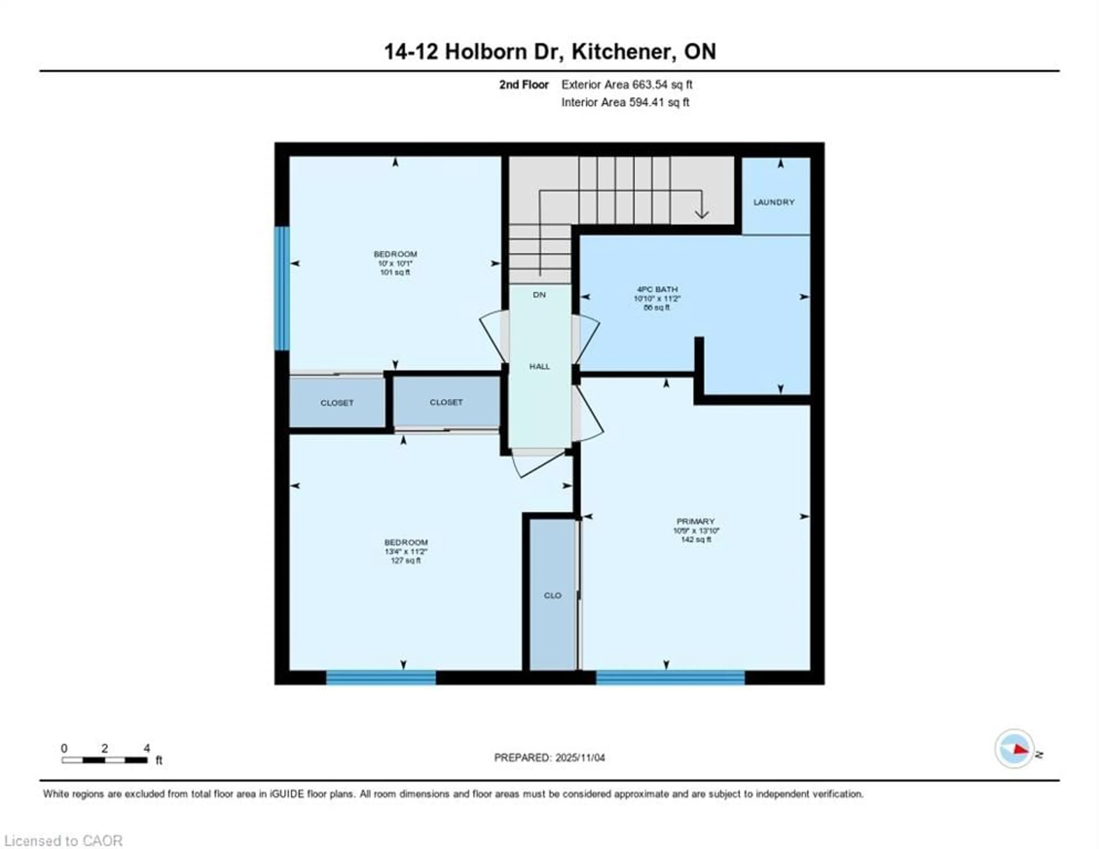 Floor plan for 12 Holborn Dr #B14, Kitchener Ontario N2A 0A4