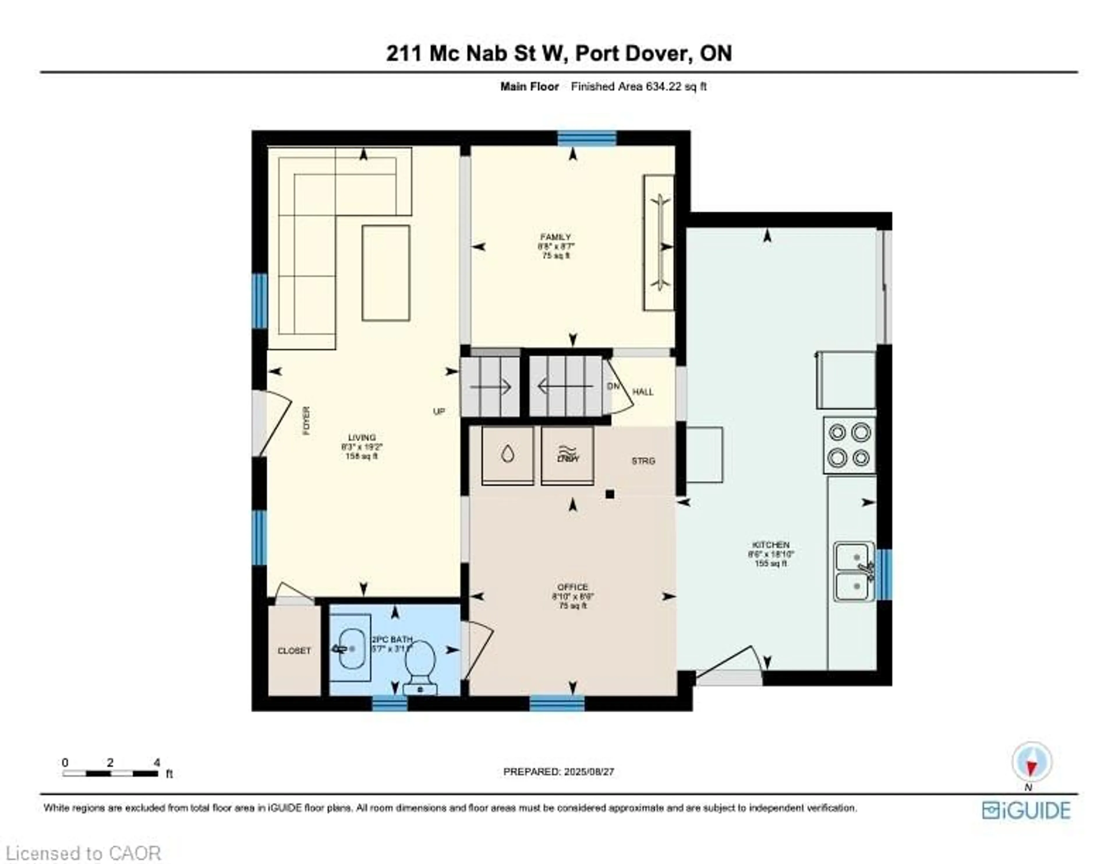 Floor plan for 211 Mcnab St, Port Dover Ontario N0A 1N0