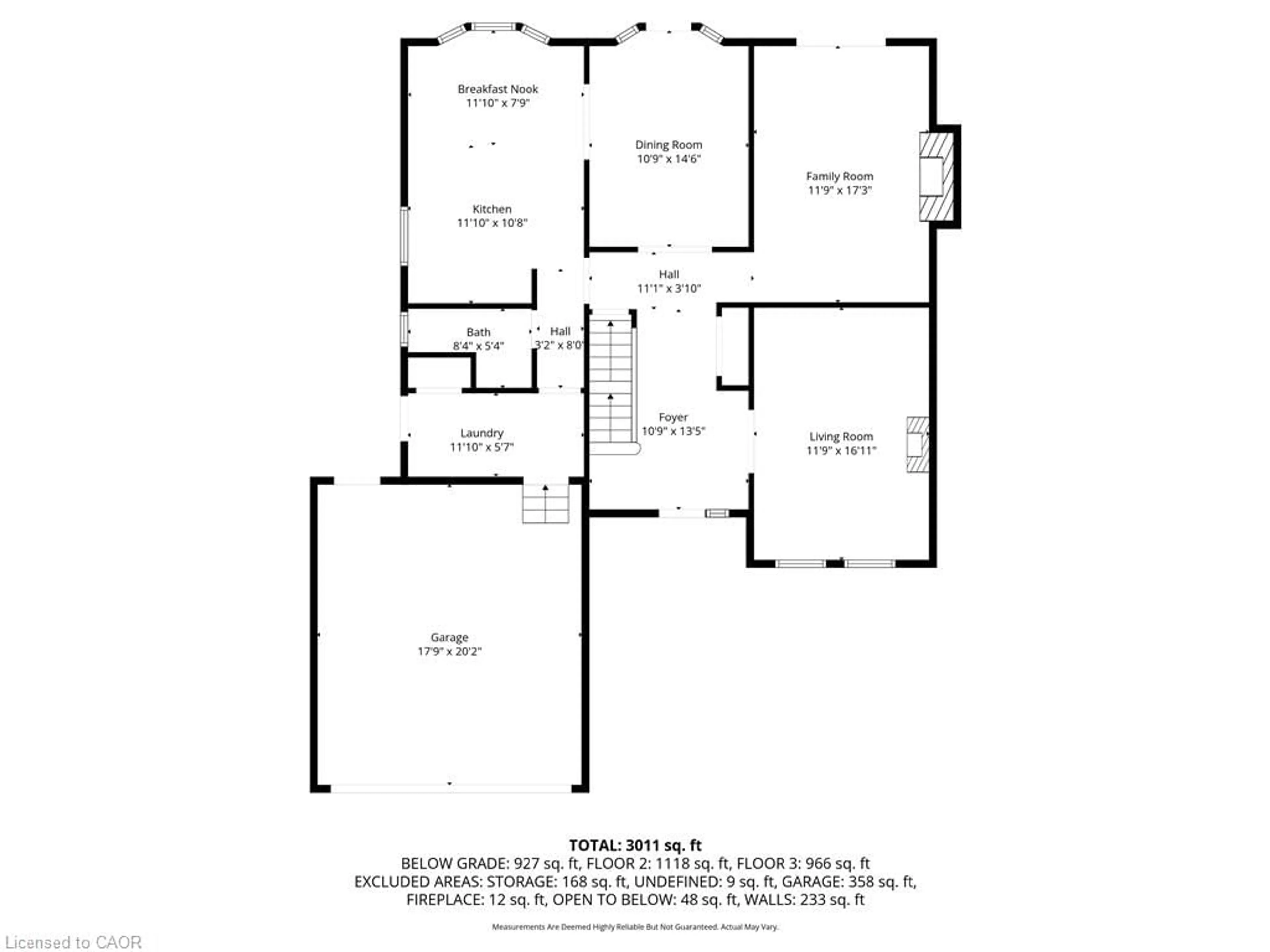 Floor plan for 84 Chatterson Dr, Ancaster Ontario L9G 3X2