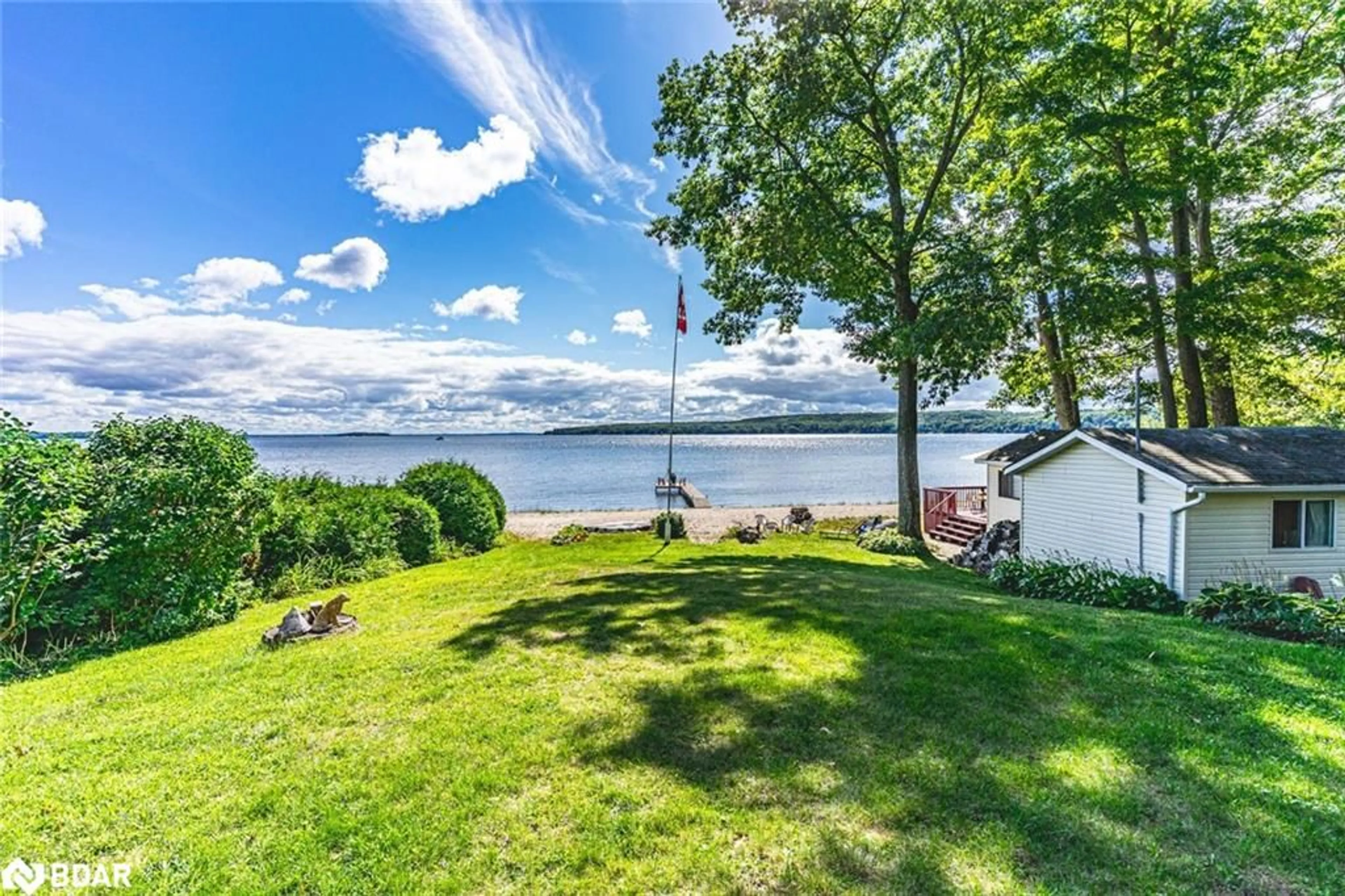 Patio, water/lake/river/ocean view for 383 Peek-A-Boo Trail, Tiny Ontario L9M 0B3