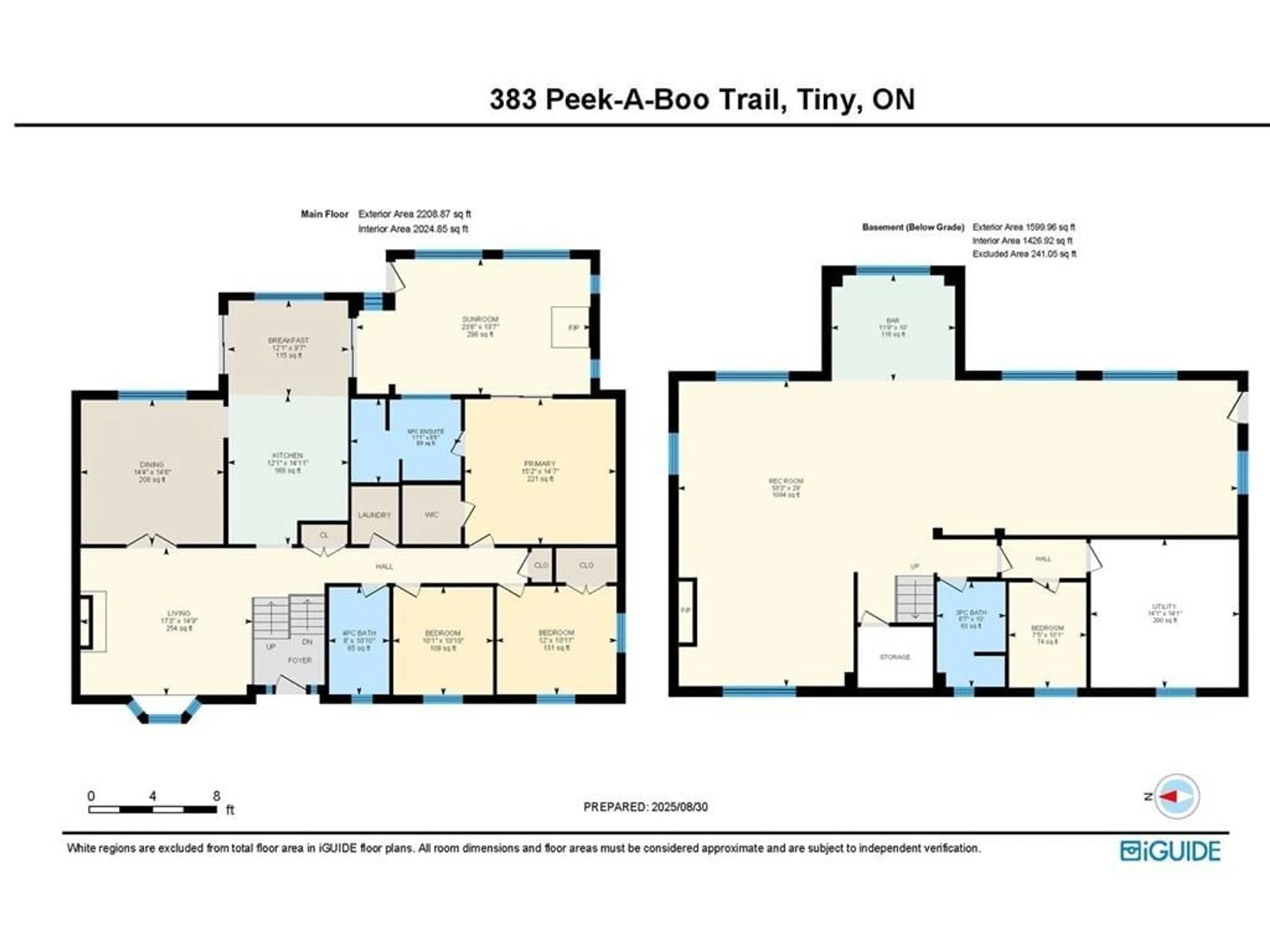 Floor plan for 383 Peek-A-Boo Trail, Tiny Ontario L9M 0B3