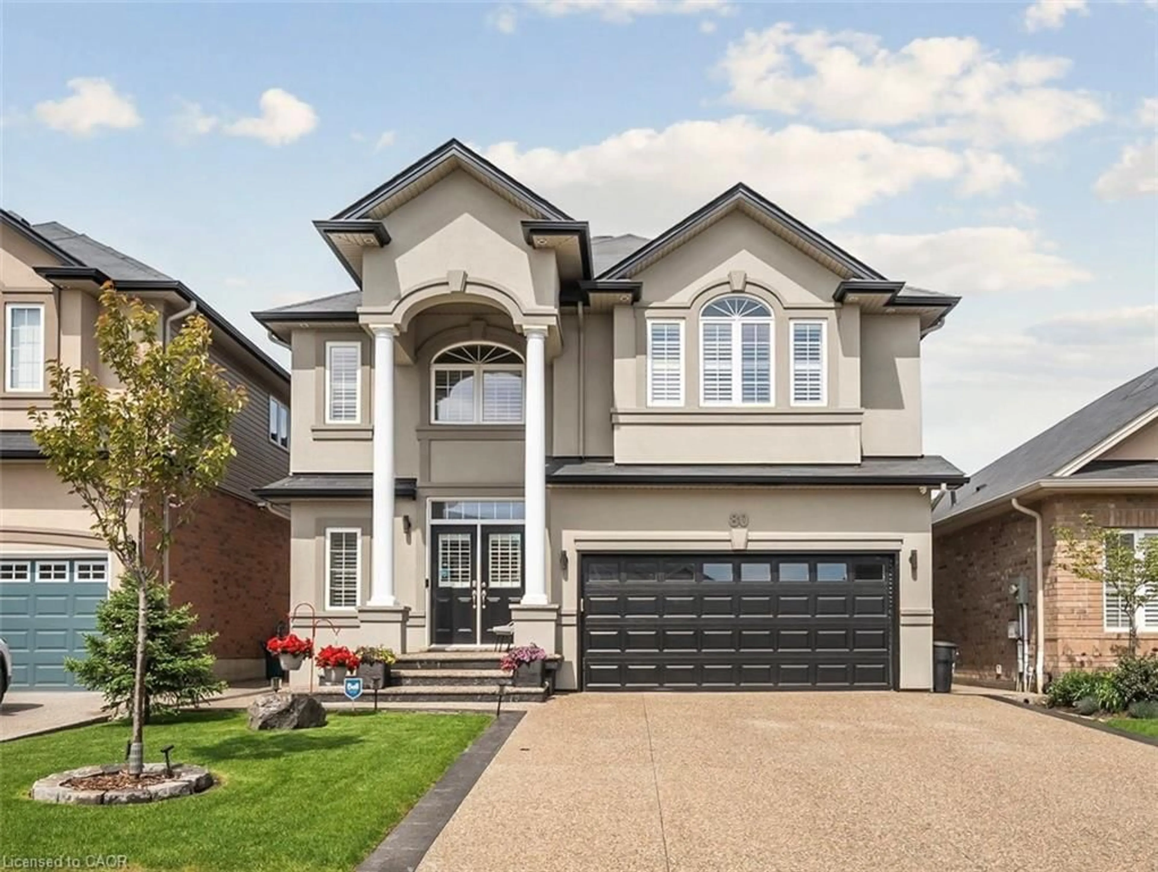 Home with brick exterior material, street for 80 Bellroyal Cres, Stoney Creek Ontario L8J 0E7