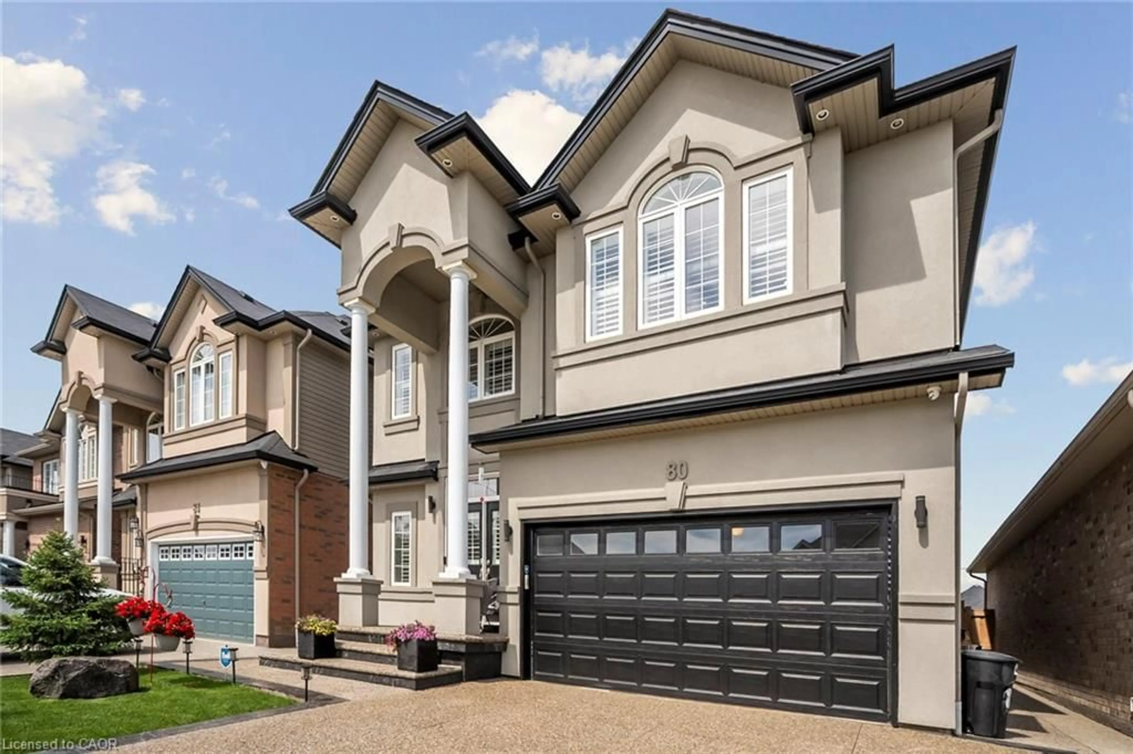 Home with vinyl exterior material, street for 80 Bellroyal Cres, Stoney Creek Ontario L8J 0E7