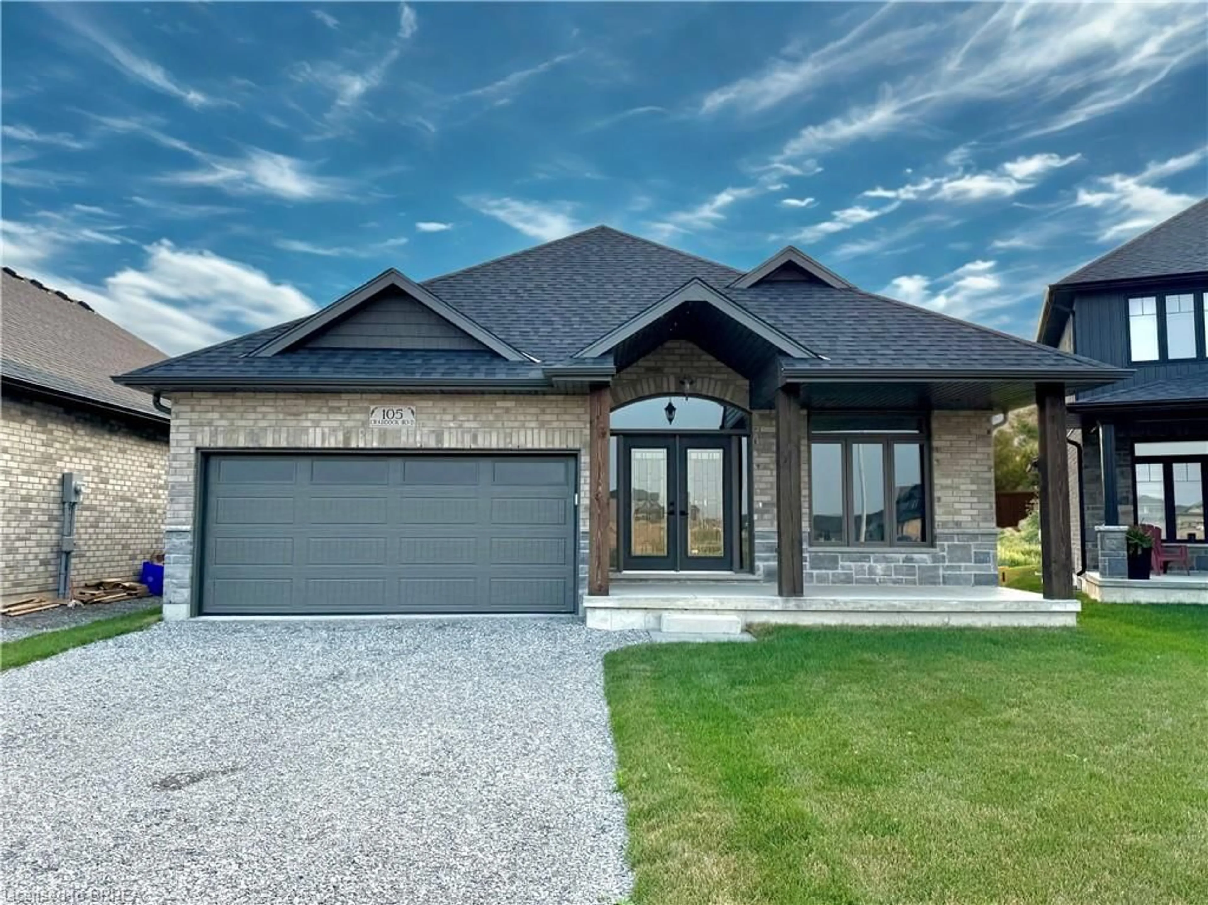 Home with brick exterior material, street for 105 Craddock Blvd, Jarvis Ontario N0A 1J0