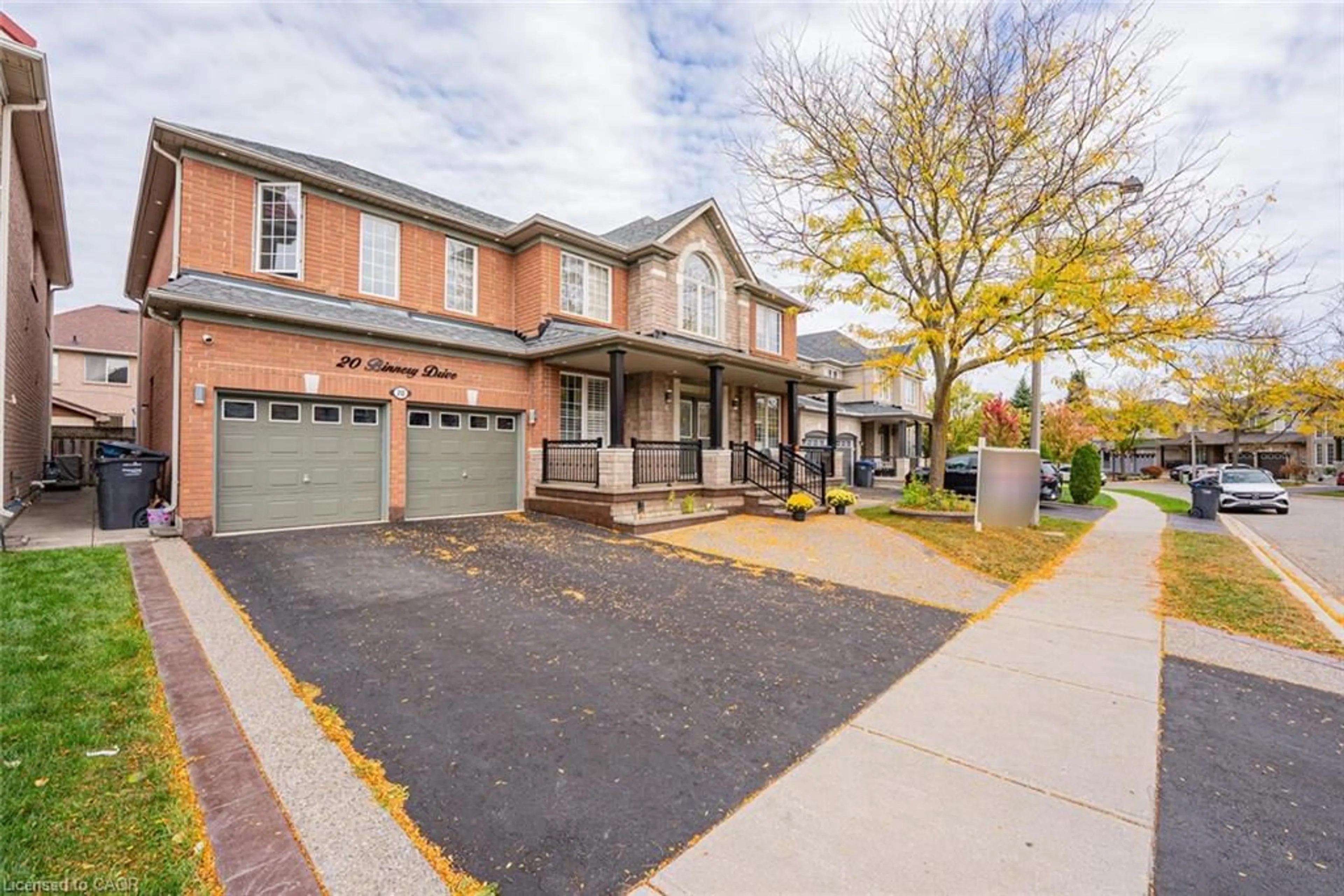 Home with brick exterior material, street for 20 Binnery Dr, Brampton Ontario L6P 1A7