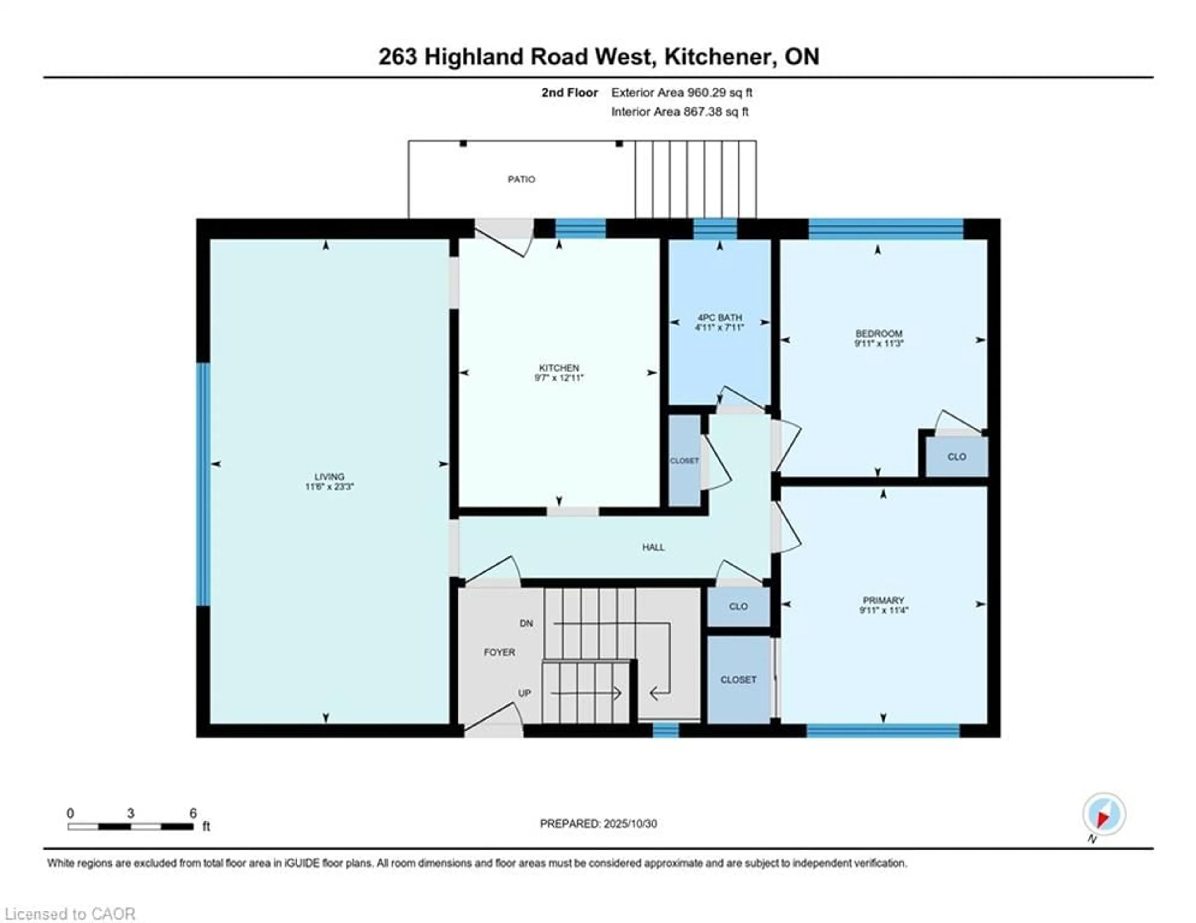 Floor plan for 263 Highland Rd, Kitchener Ontario N2M 3C4