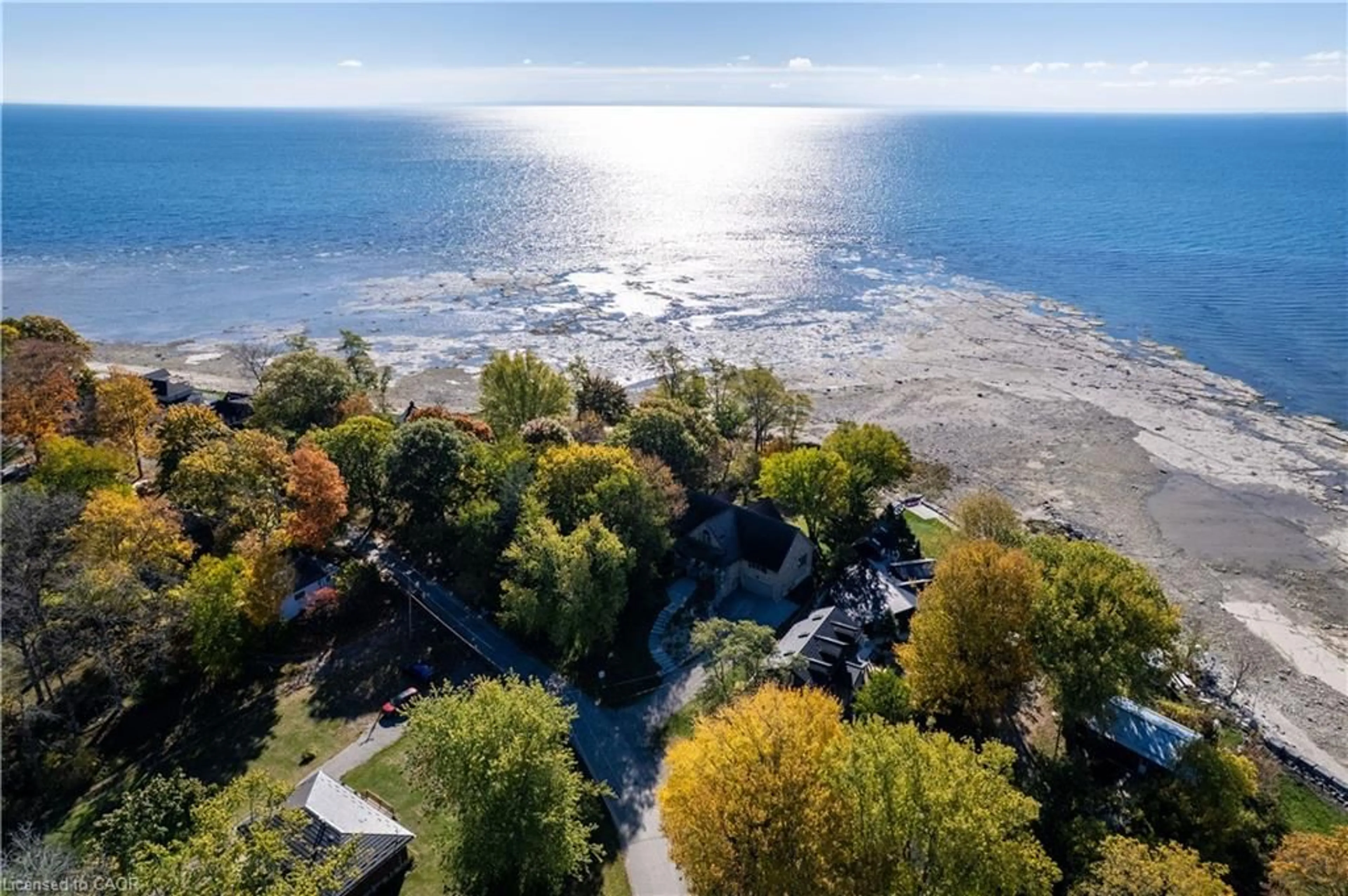 A pic from outside/outdoor area/front of a property/back of a property/a pic from drone, water/lake/river/ocean view for 739 Sandy Bay Rd, Dunnville Ontario N1A 2W6