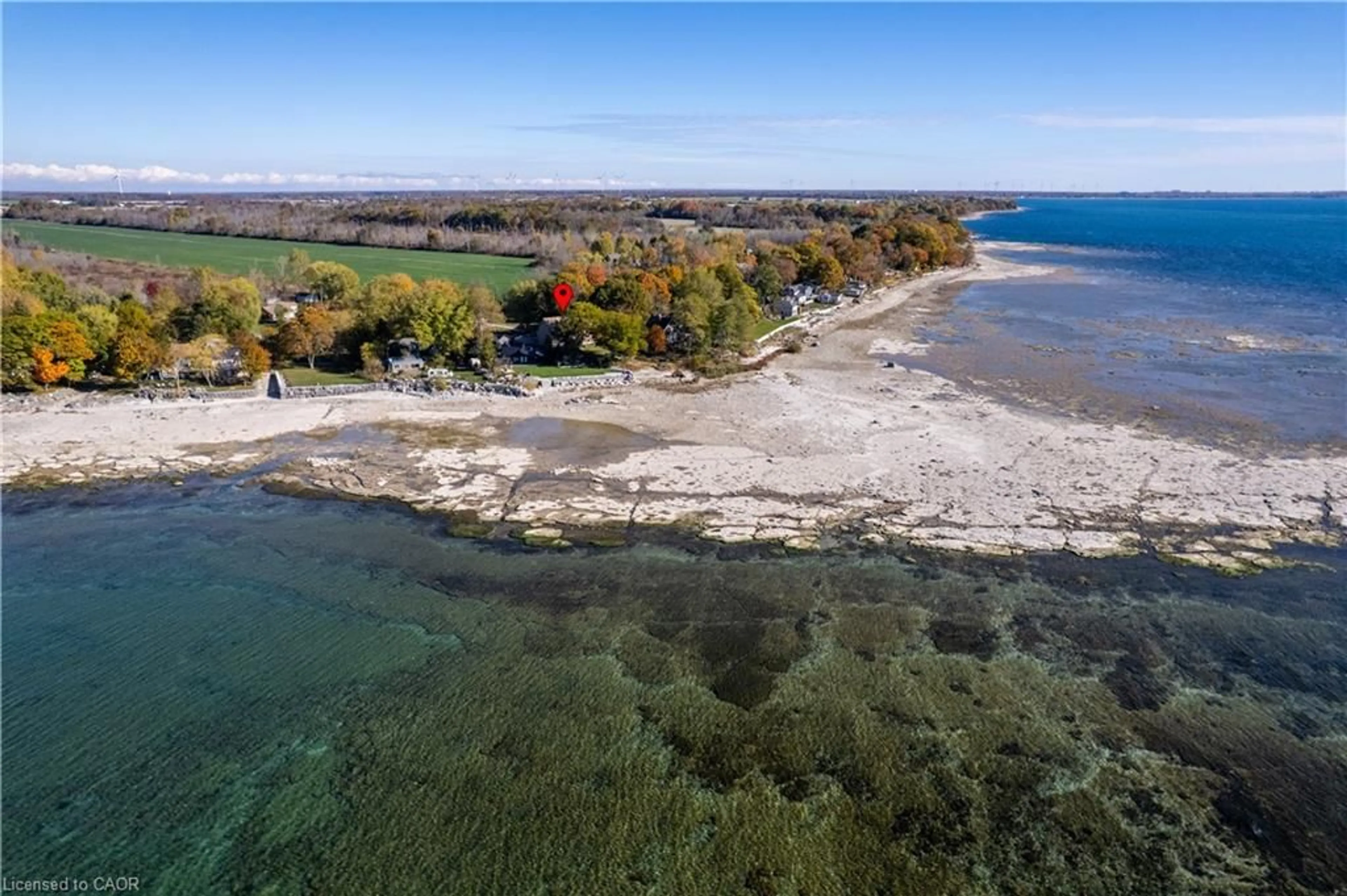 A pic from outside/outdoor area/front of a property/back of a property/a pic from drone, water/lake/river/ocean view for 739 Sandy Bay Rd, Dunnville Ontario N1A 2W6