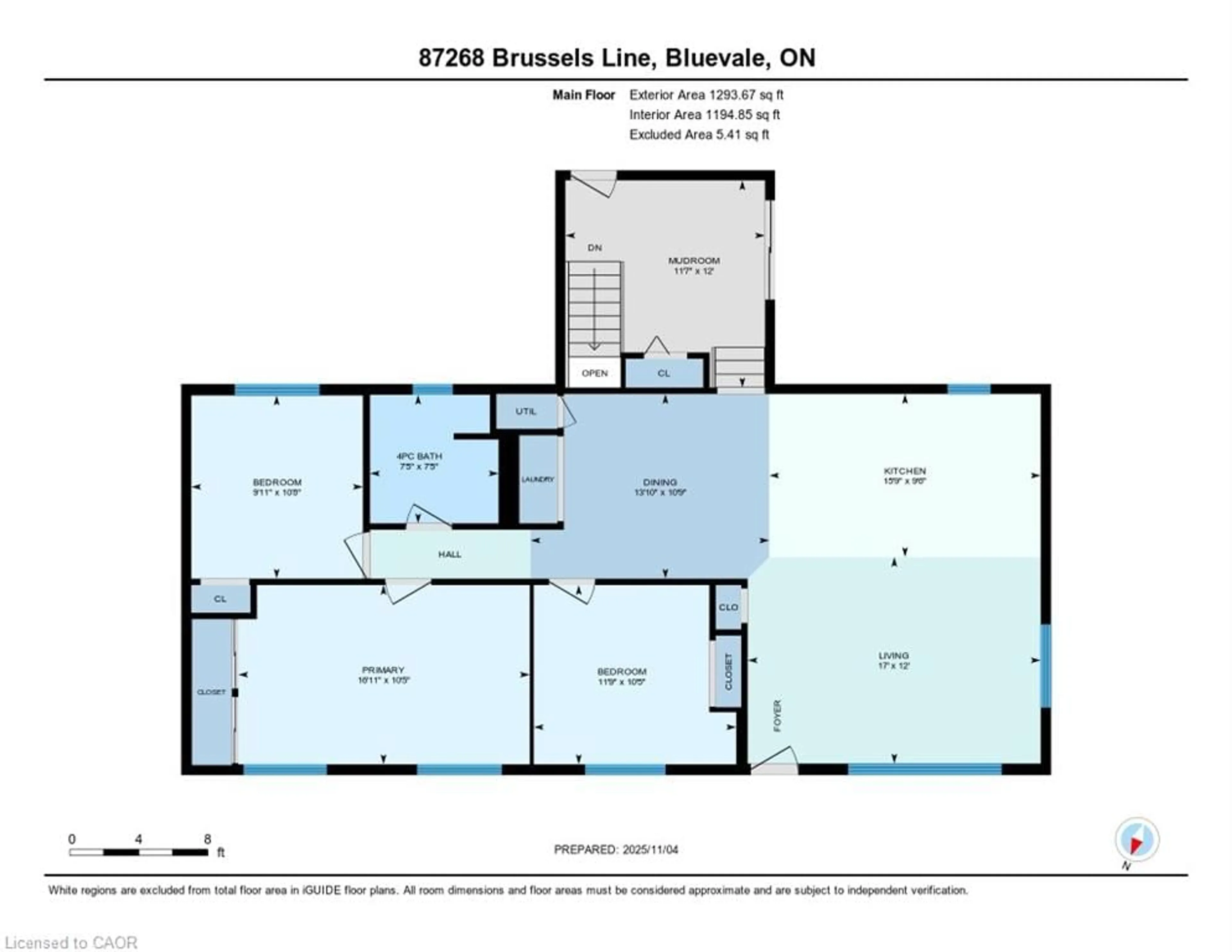 Floor plan for 87268 Brussels Line, Bluevale Ontario N0G 1G0