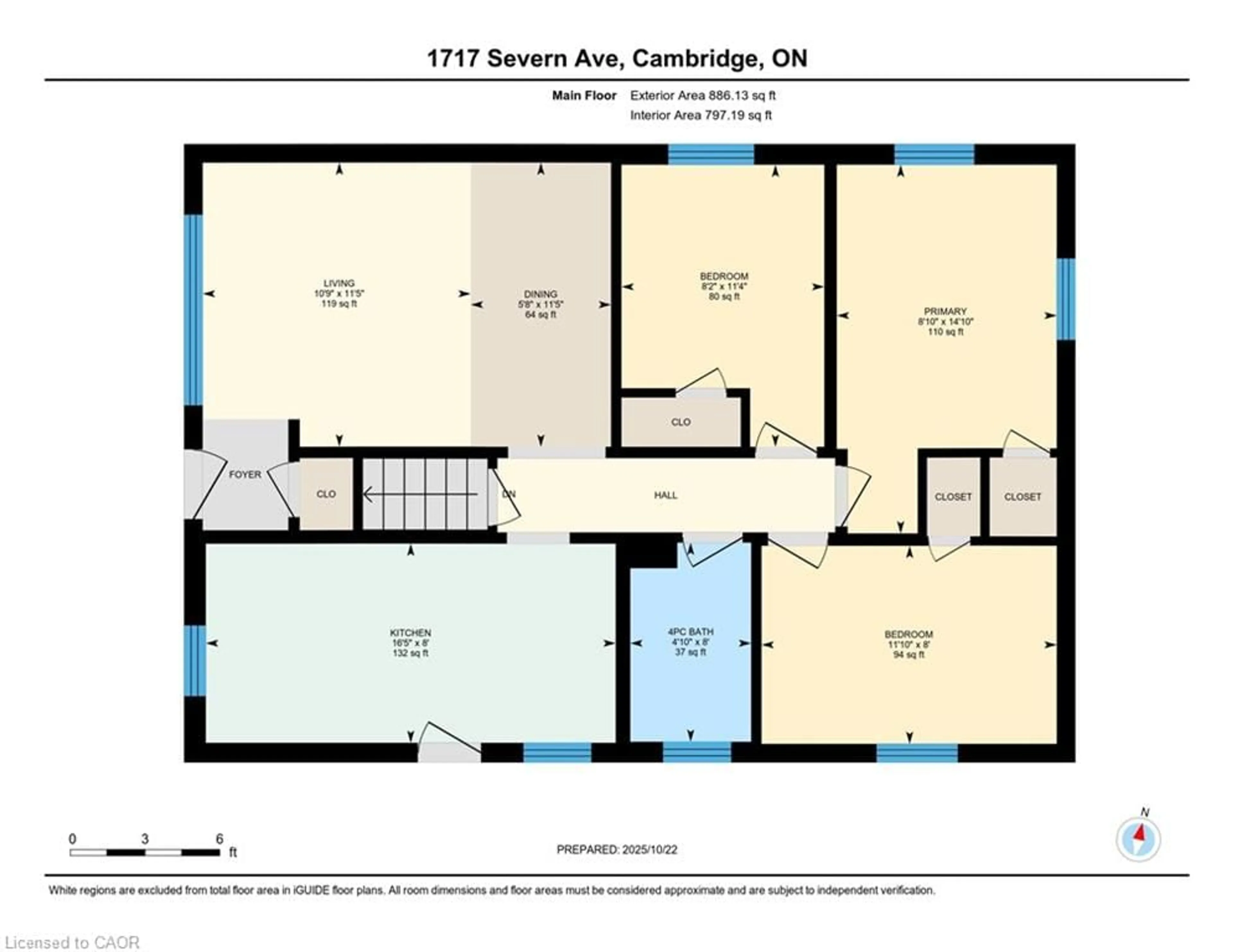 Floor plan for 1717 Severn Ave, Cambridge Ontario N3H 2R6