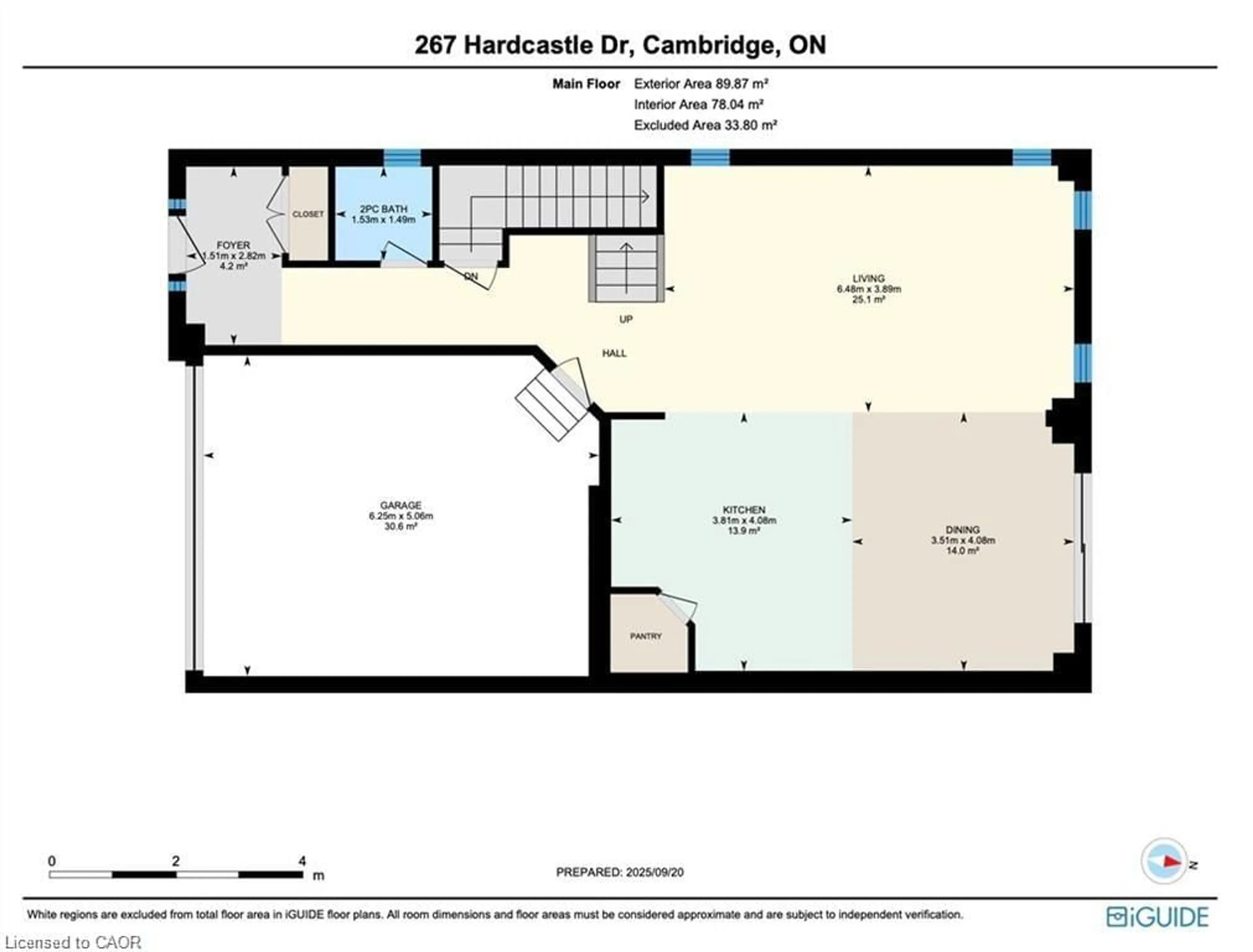 Floor plan for 267 Hardcastle Dr, Cambridge Ontario N1S 0A9
