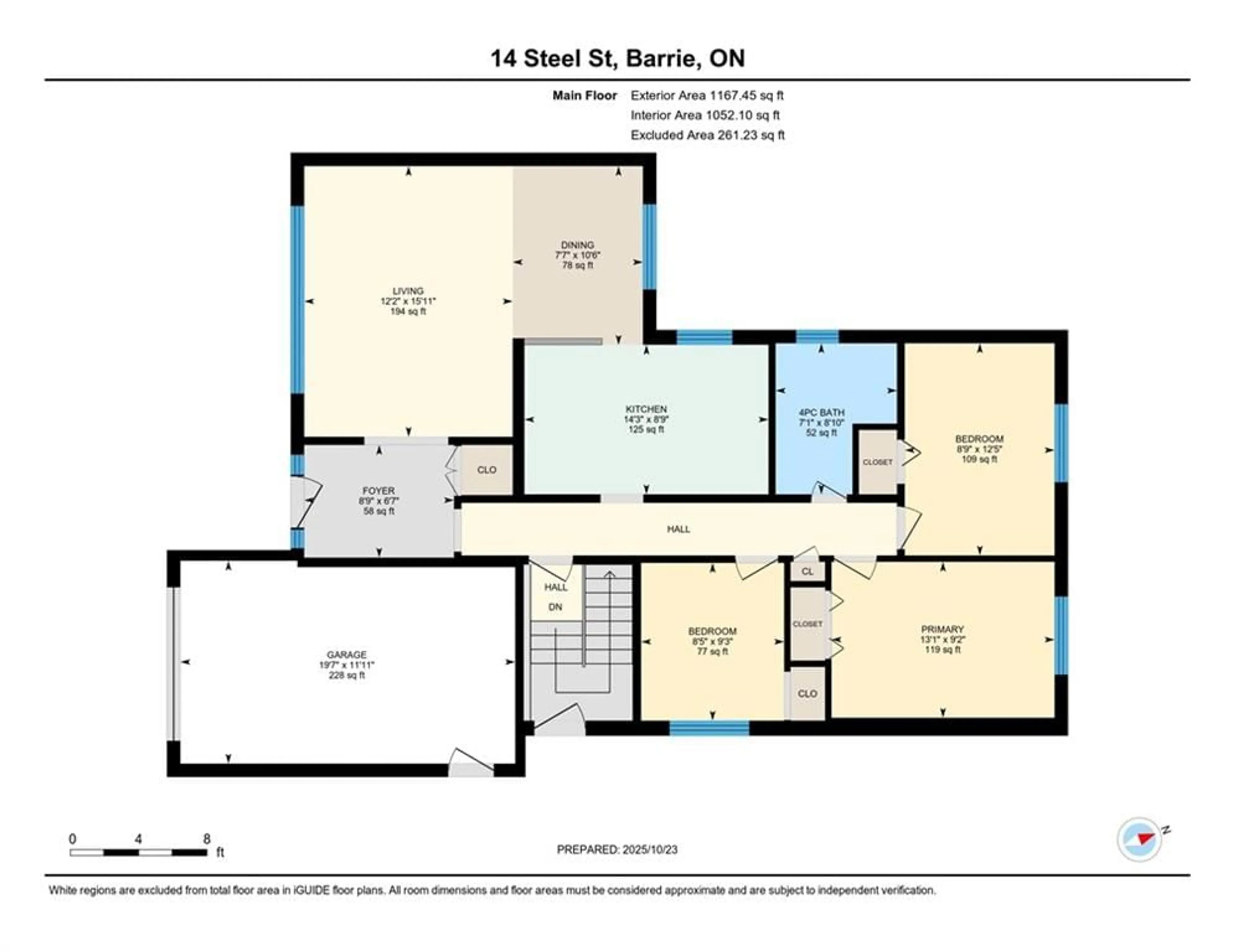 Floor plan for 14 Steel St, Barrie Ontario L4M 2E5