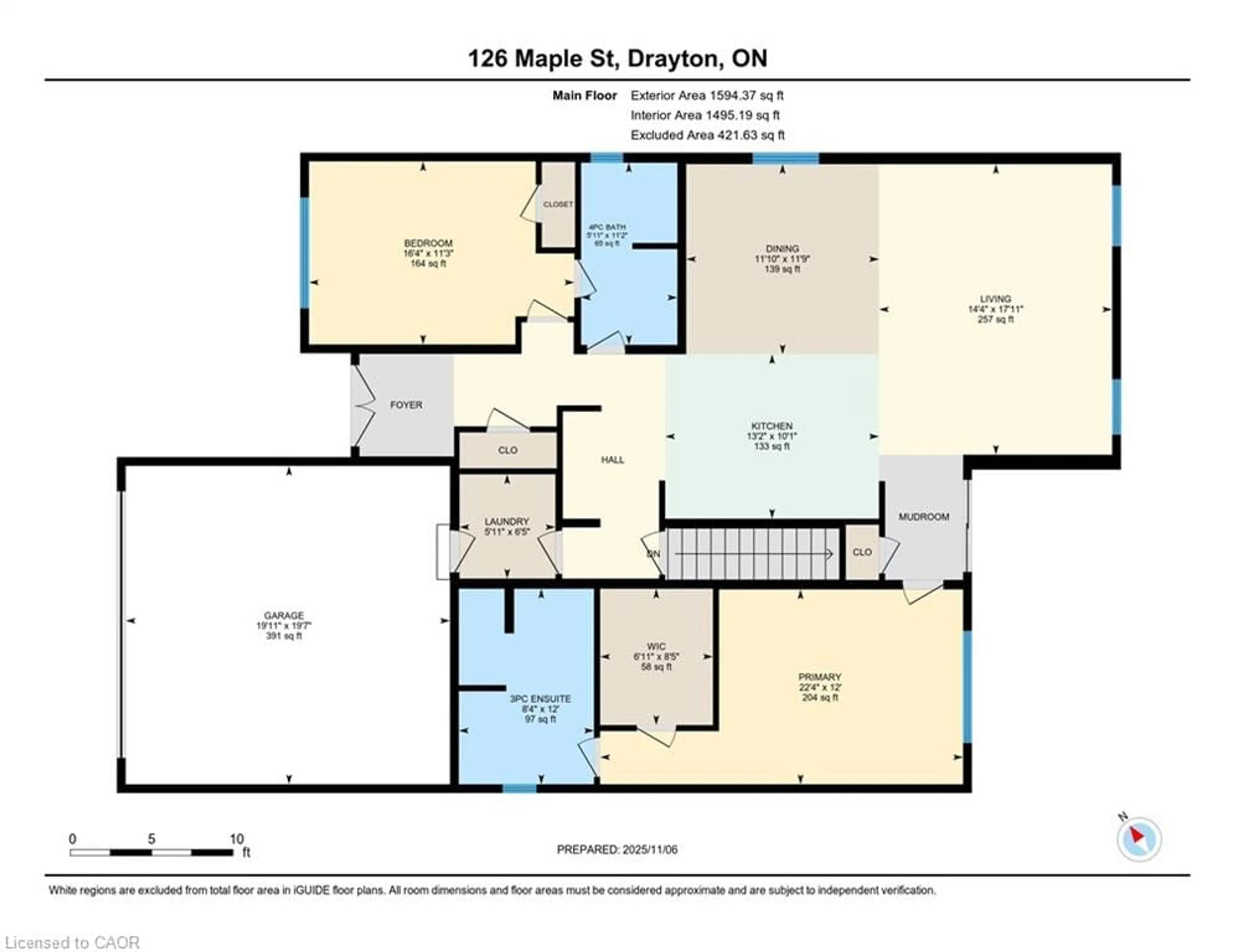 Floor plan for 126 Maple St, Drayton Ontario N0G 1P0