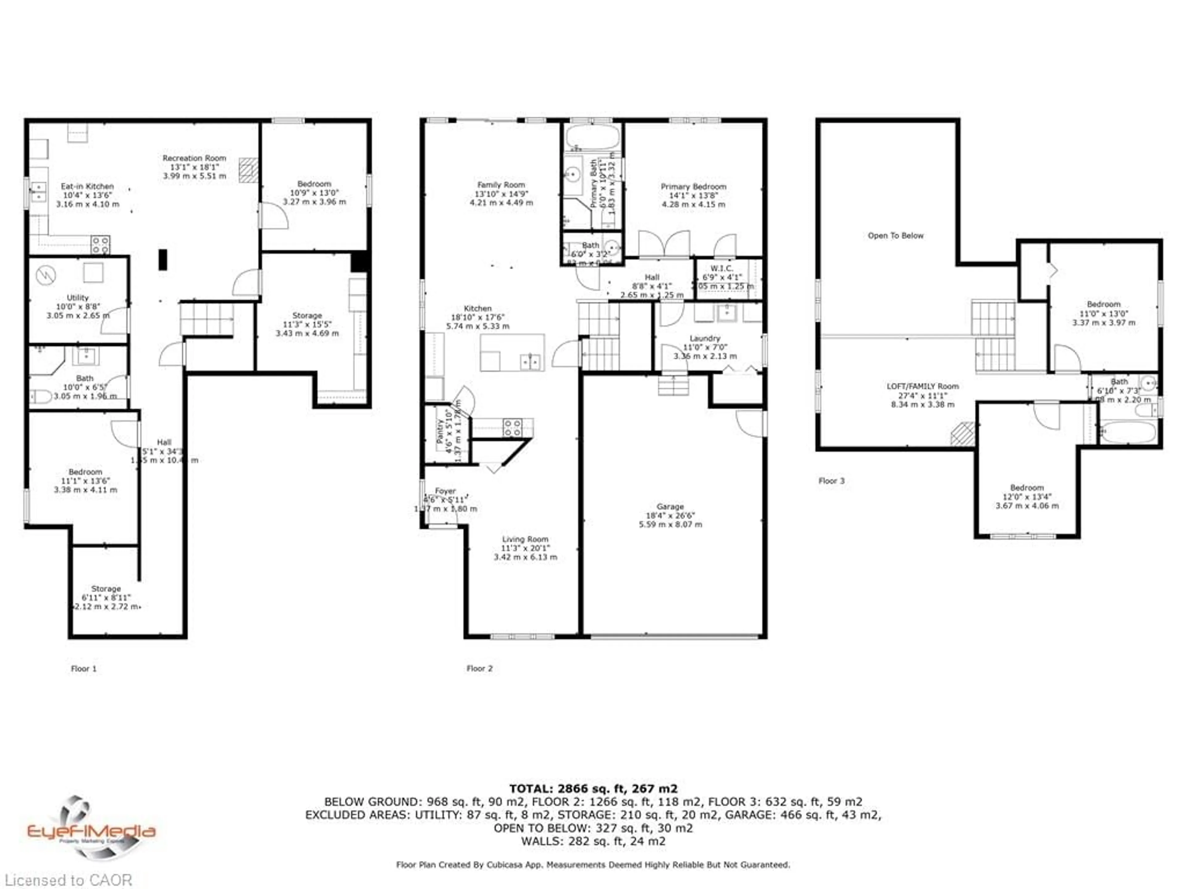 Floor plan for 597 Sales St, Woodstock Ontario N4S 0A1