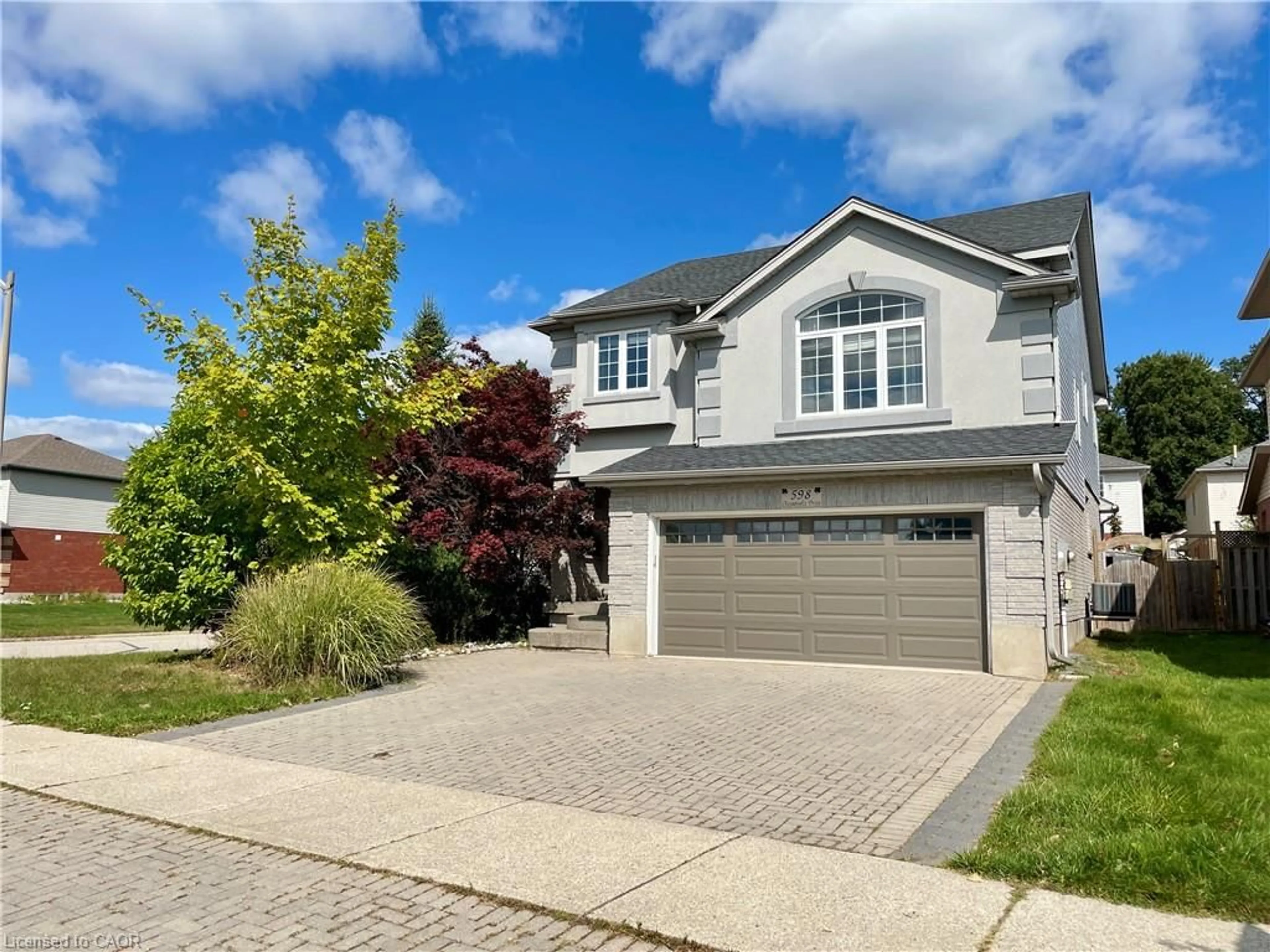 Home with vinyl exterior material, street for 598 Chesapeake Dr, Waterloo Ontario N2K 4G6