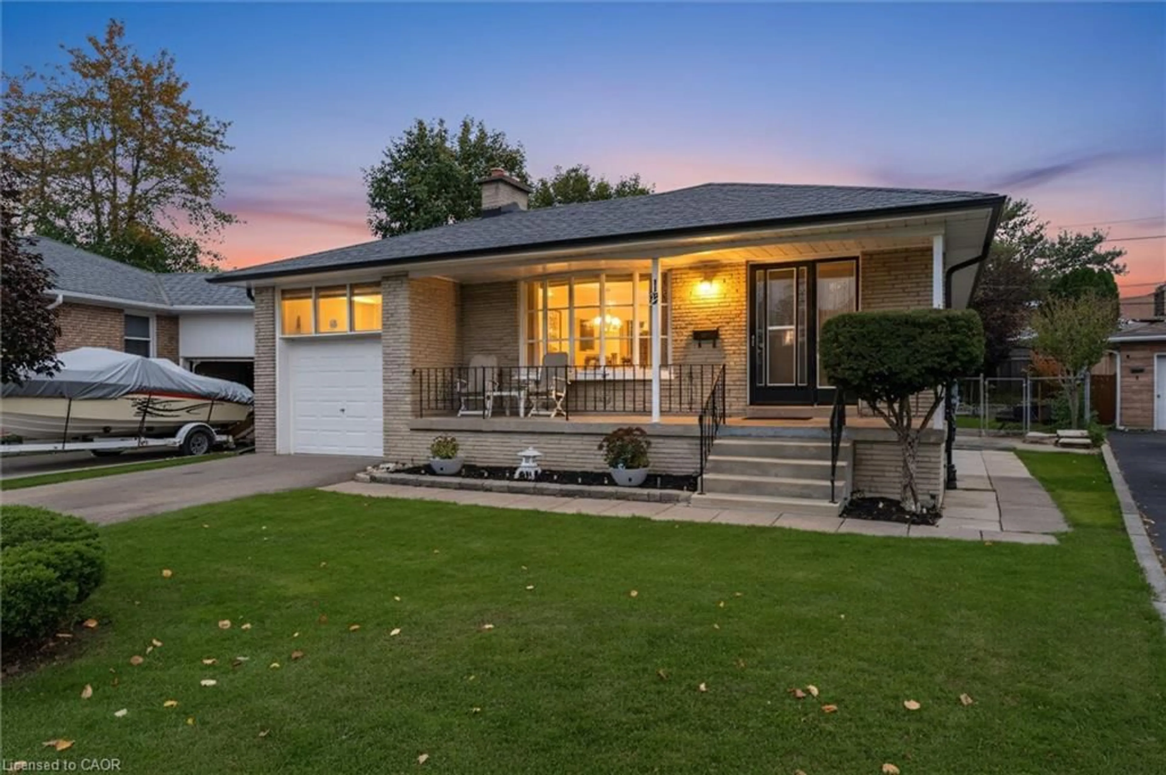 Home with vinyl exterior material, street for 12 Monet Ave, Etobicoke Ontario M9C 3N7