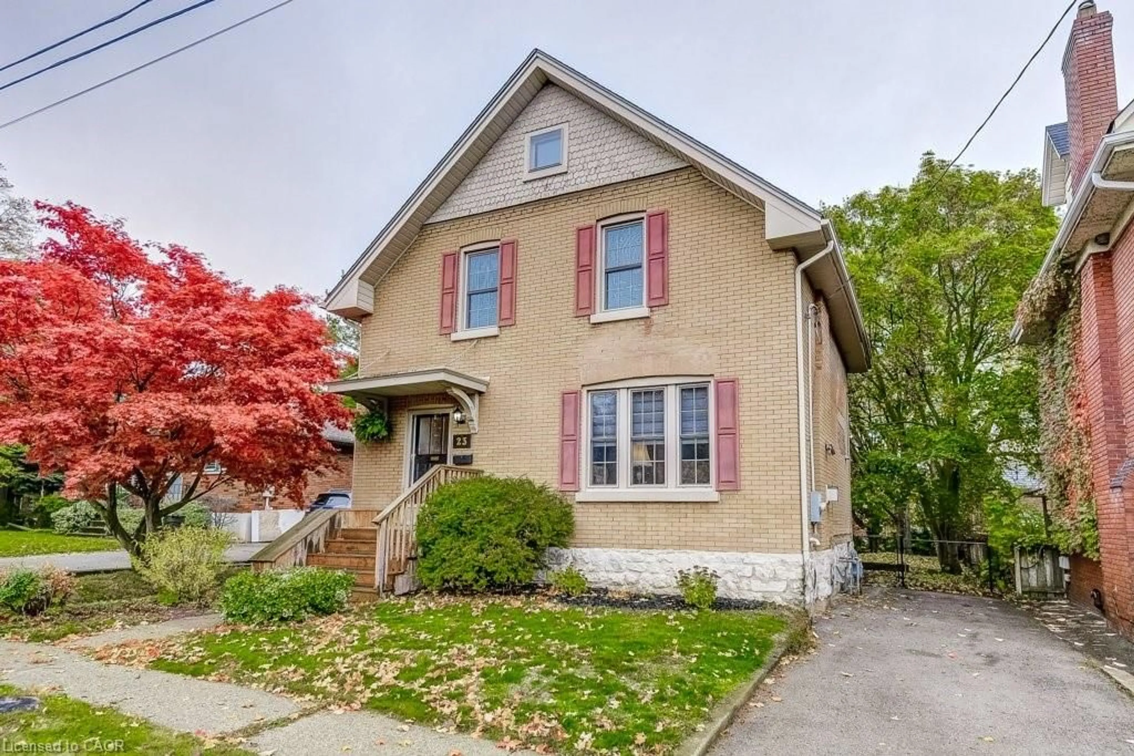 Home with brick exterior material, street for 23 Abigail Ave, Brantford Ontario N3R 4R8