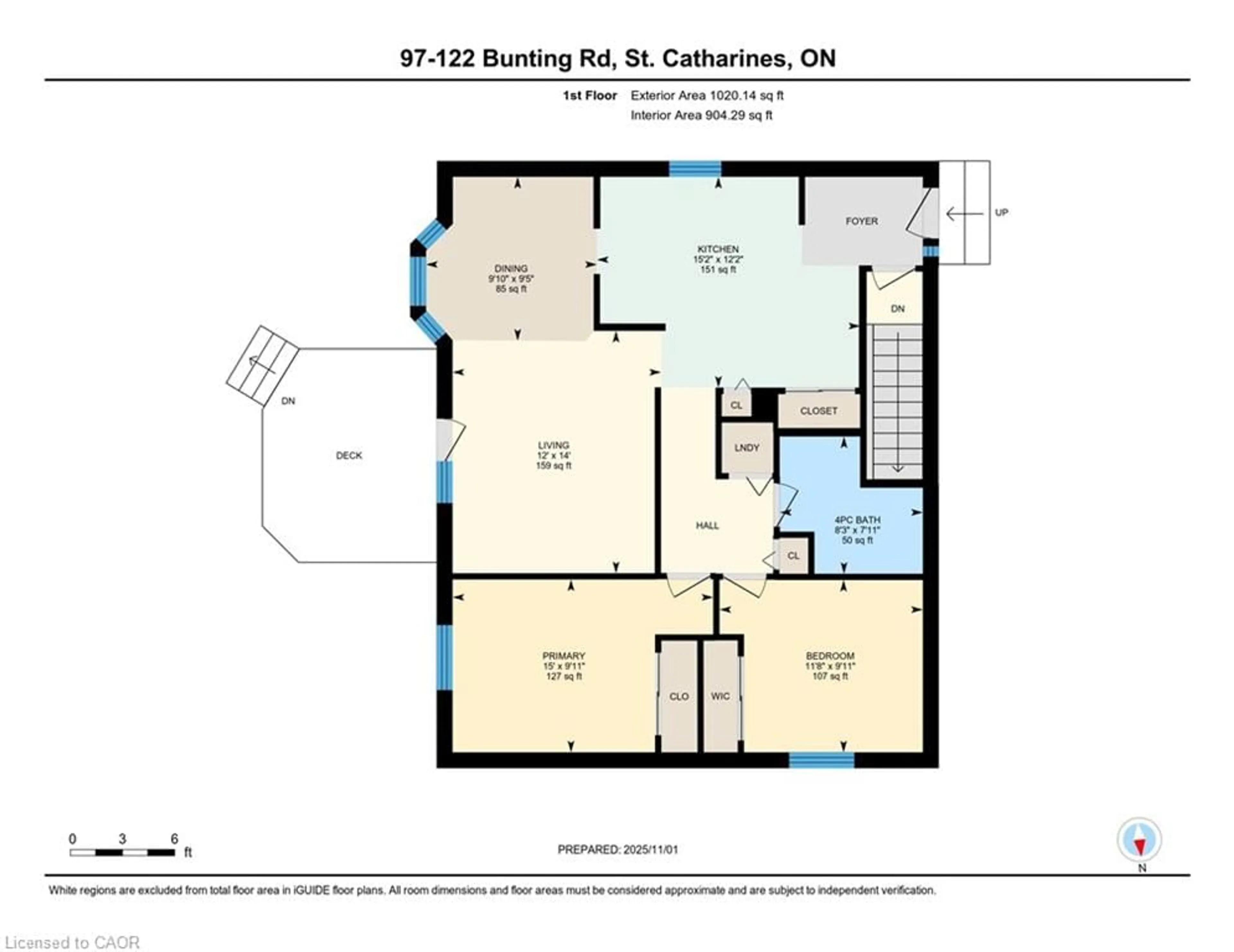 Floor plan for 122 Bunting Rd #97, St. Catharines Ontario L2P 3X7