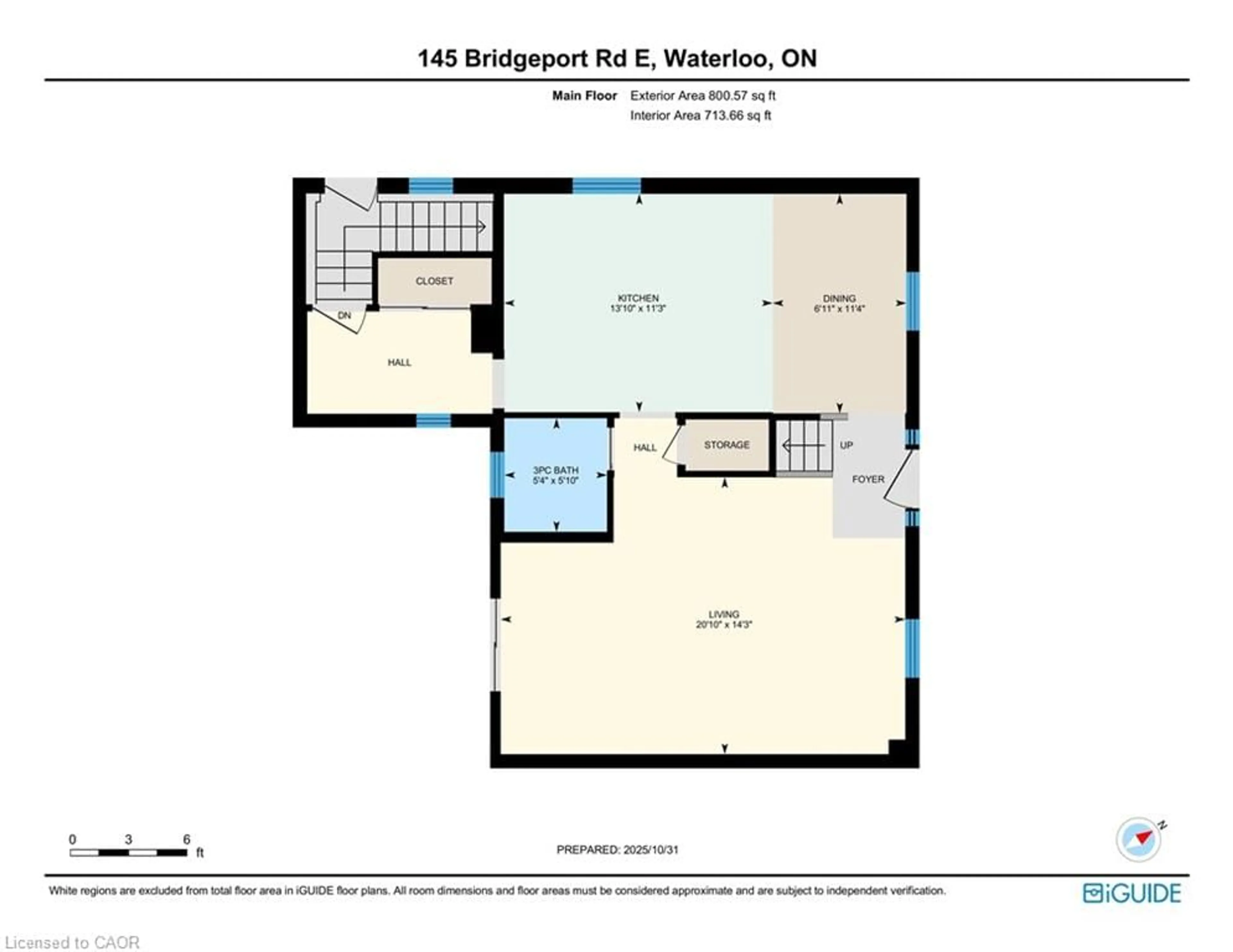 Floor plan for 145 Bridgeport Rd, Waterloo Ontario N2K 4P6