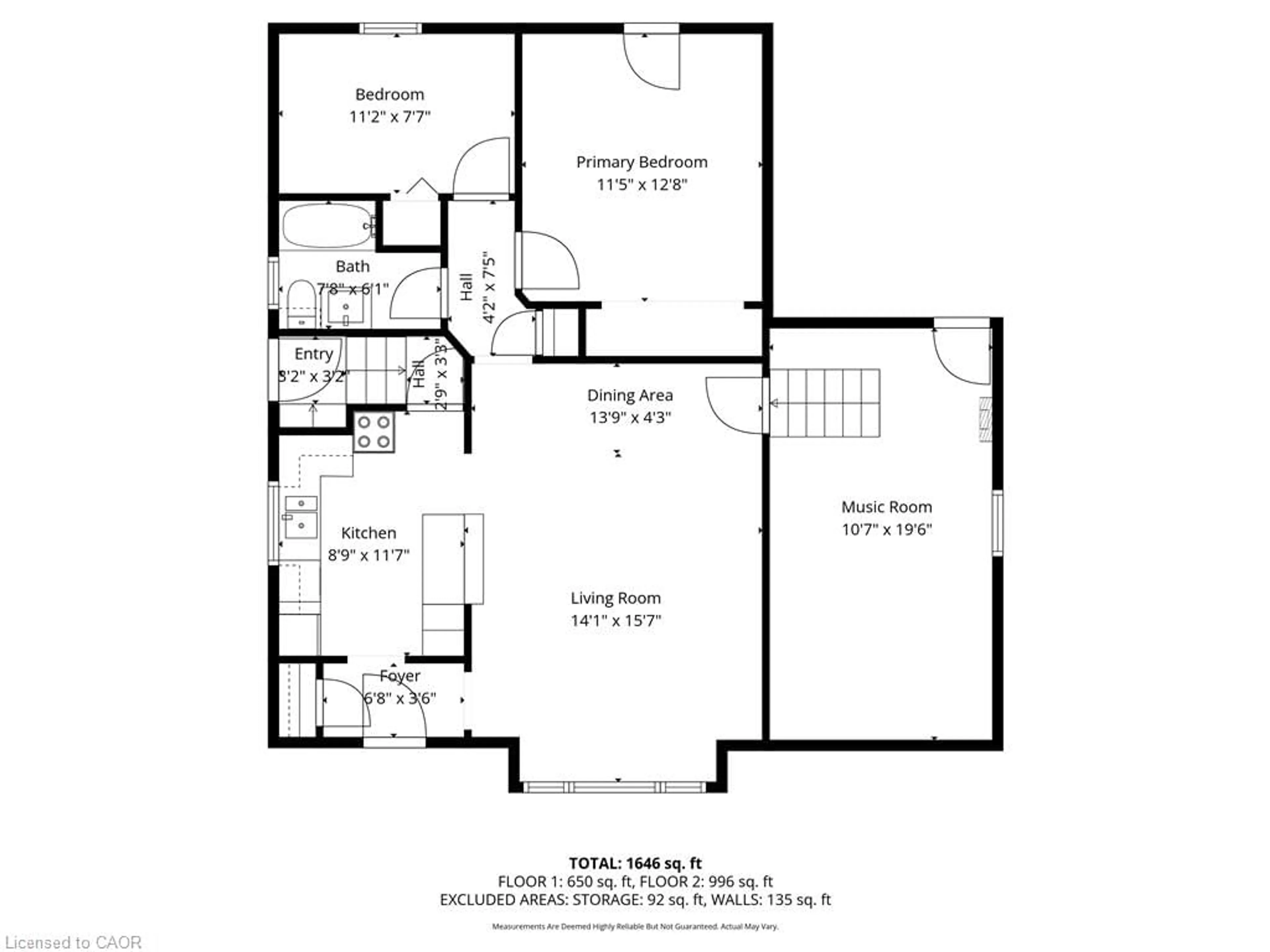 Floor plan for 24 Cloverhill Rd, Hamilton Ontario L9C 3L5