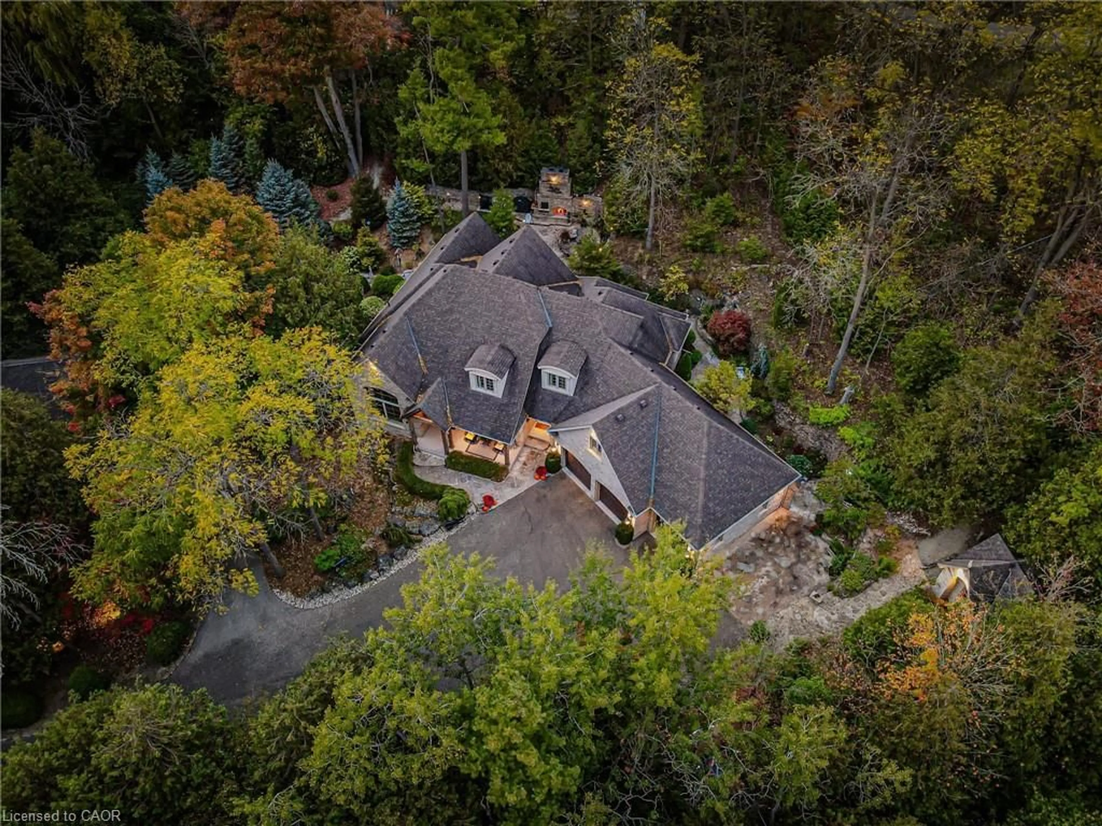 A pic from outside/outdoor area/front of a property/back of a property/a pic from drone, forest/trees view for 198 Pasmore St, Rockwood Ontario N0B 2K0