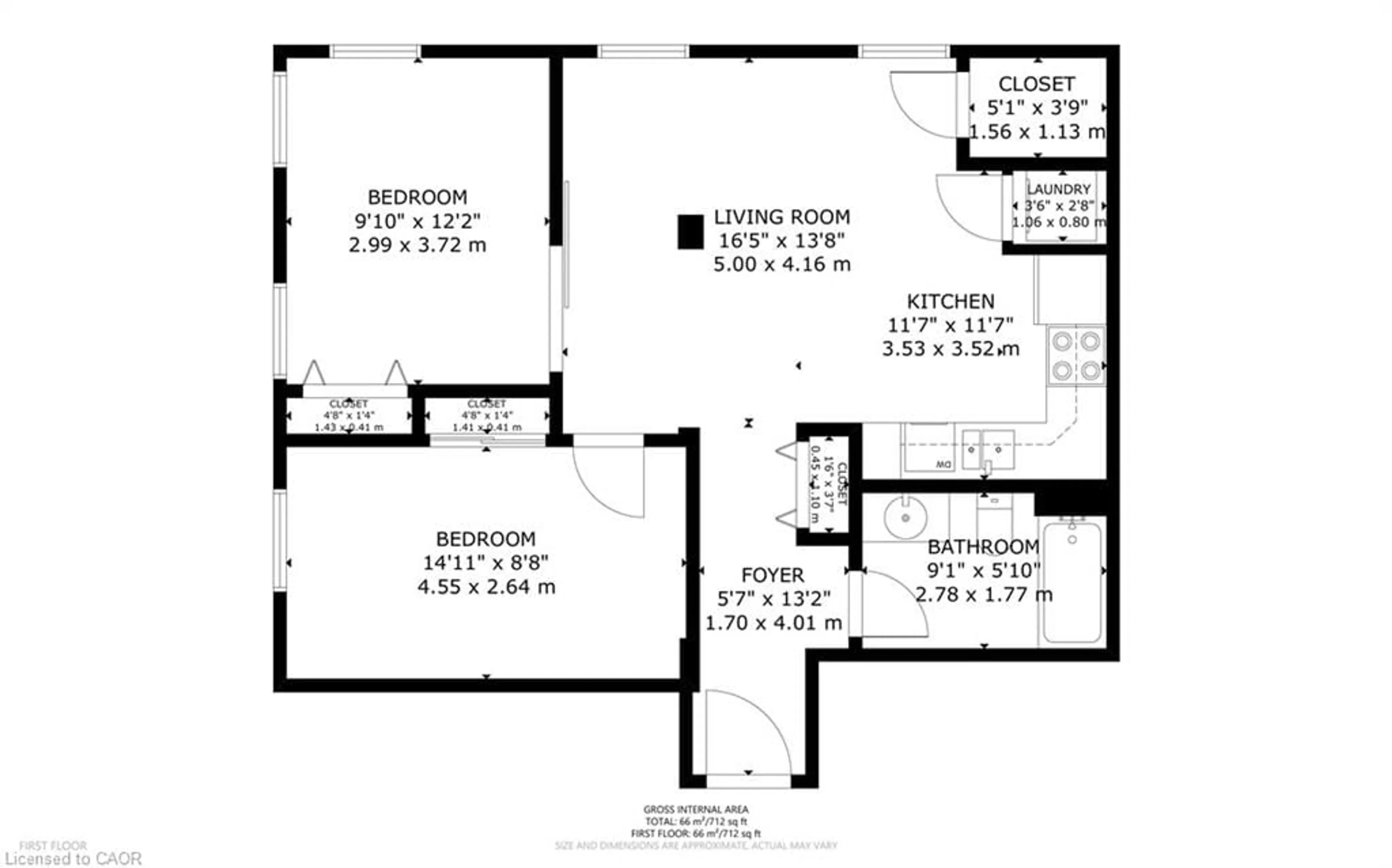Floor plan for 140 West River St #402, Paris Ontario N3L 3E2