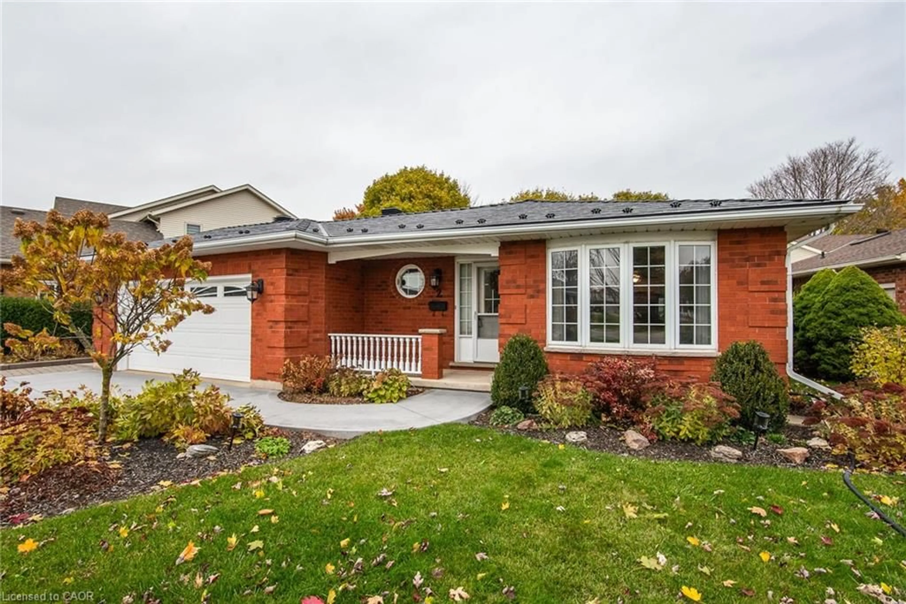 Home with brick exterior material, street for 2 Peregrine Cres, Elmira Ontario N3B 3J3