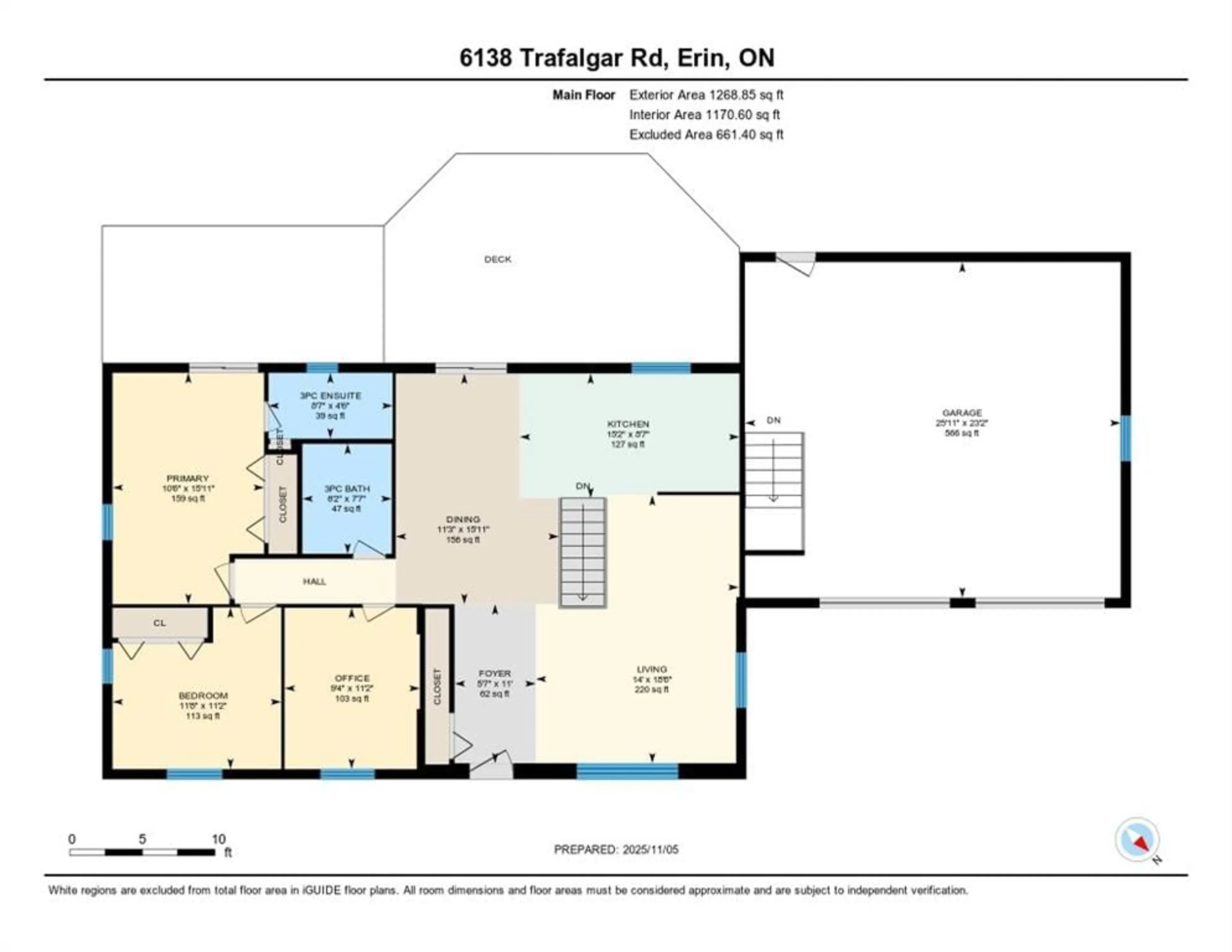 Floor plan for 6138 Trafalgar Rd, Hillsburgh Ontario L0N 1N0