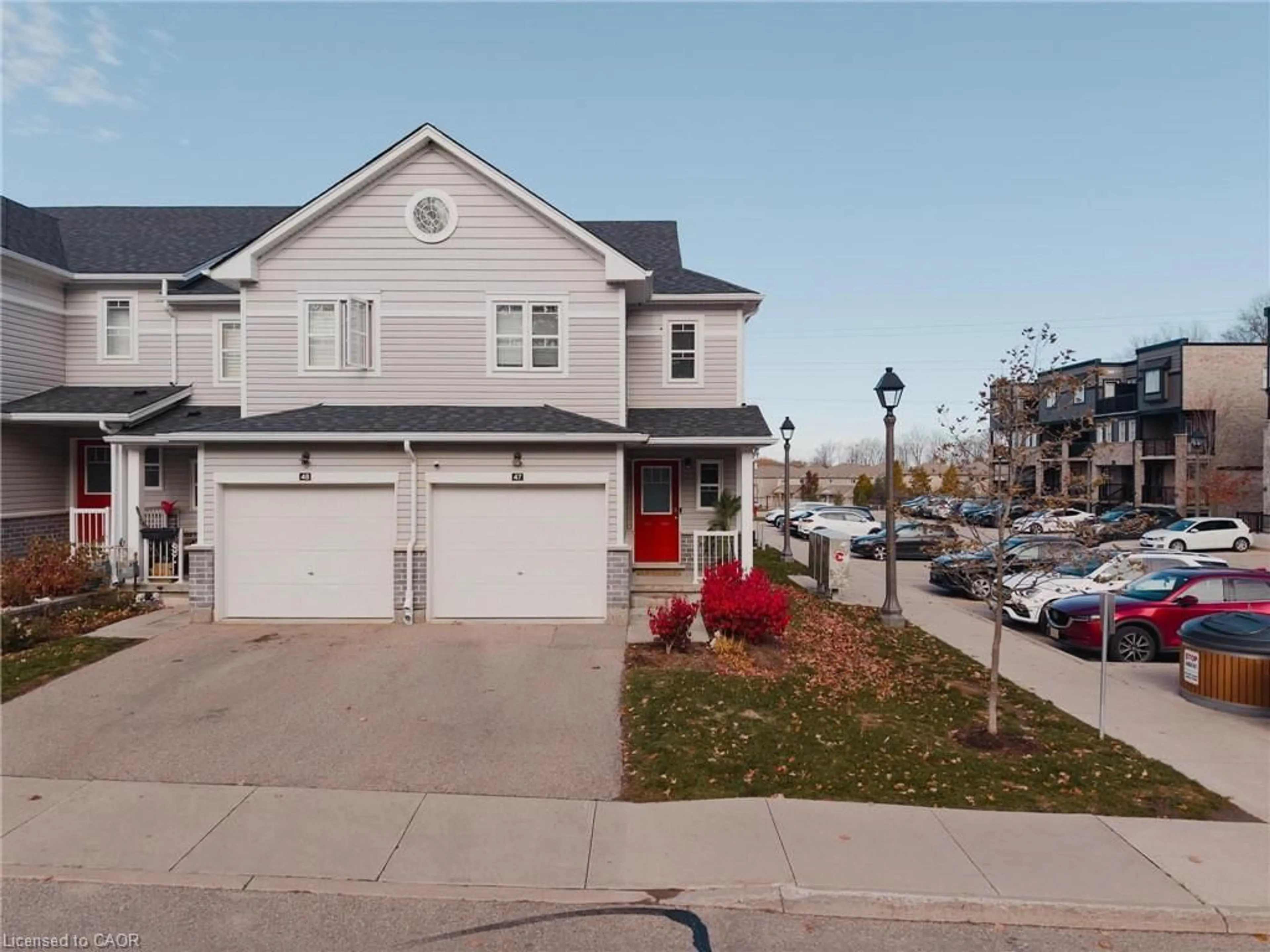 A pic from outside/outdoor area/front of a property/back of a property/a pic from drone, street for 1989 Ottawa St #47, Kitchener Ontario N2E 0G7