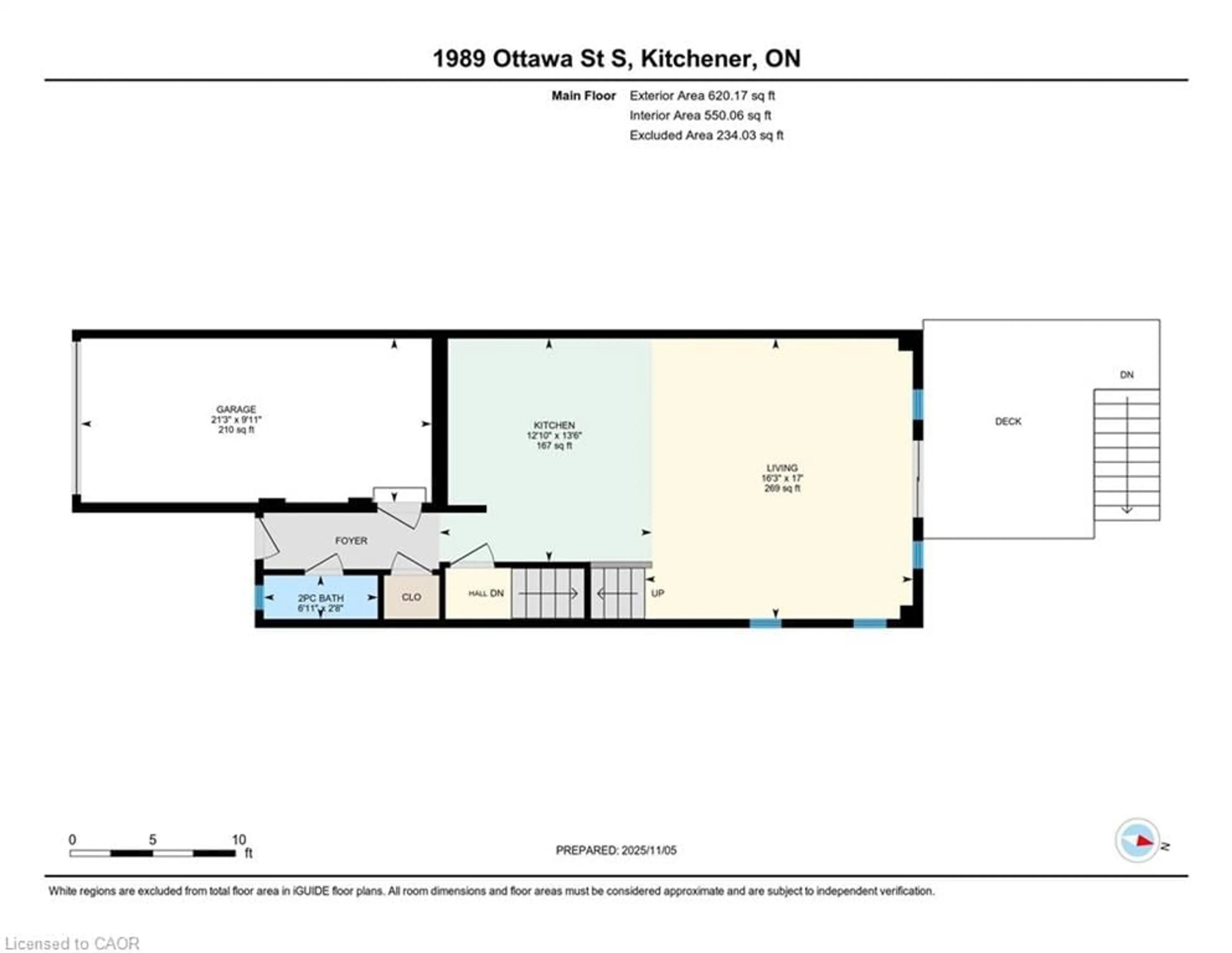 Floor plan for 1989 Ottawa St #47, Kitchener Ontario N2E 0G7