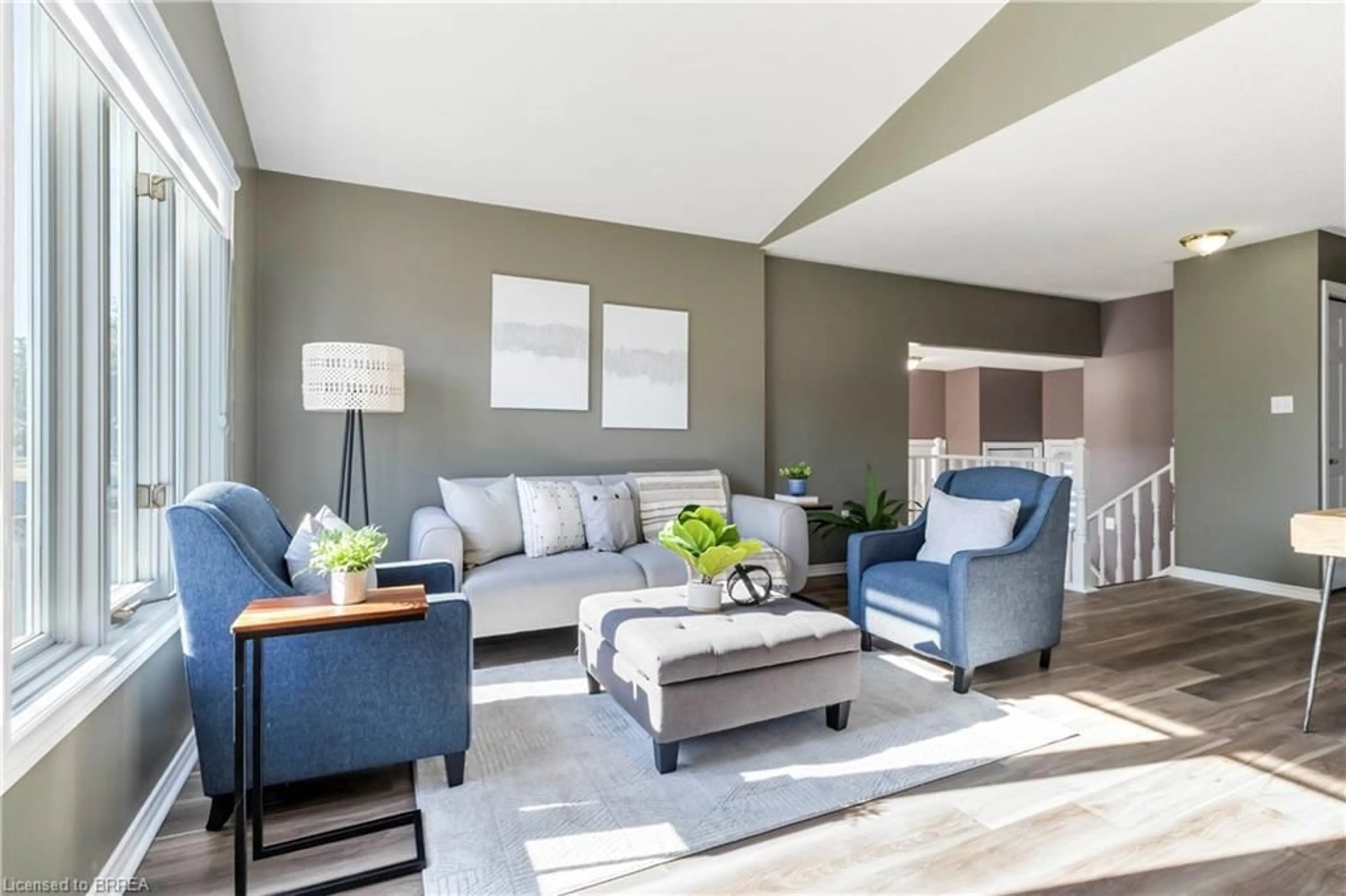 Living room with furniture, unknown for 5 Cork Cres, Brantford Ontario N3V 1E3