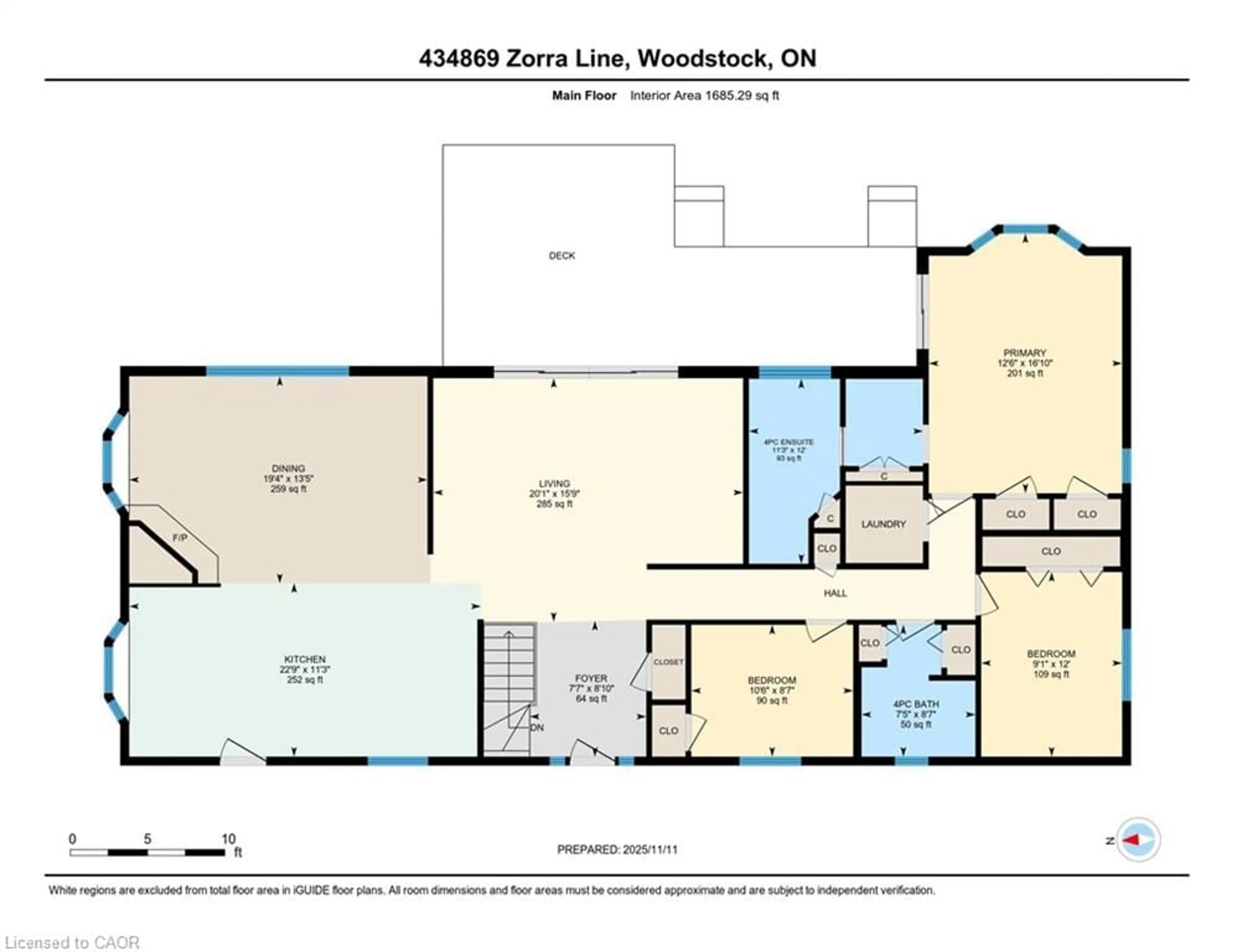 Floor plan for 434869 Zorra Line, South-West Oxford (Twp) Ontario N0J 1J0
