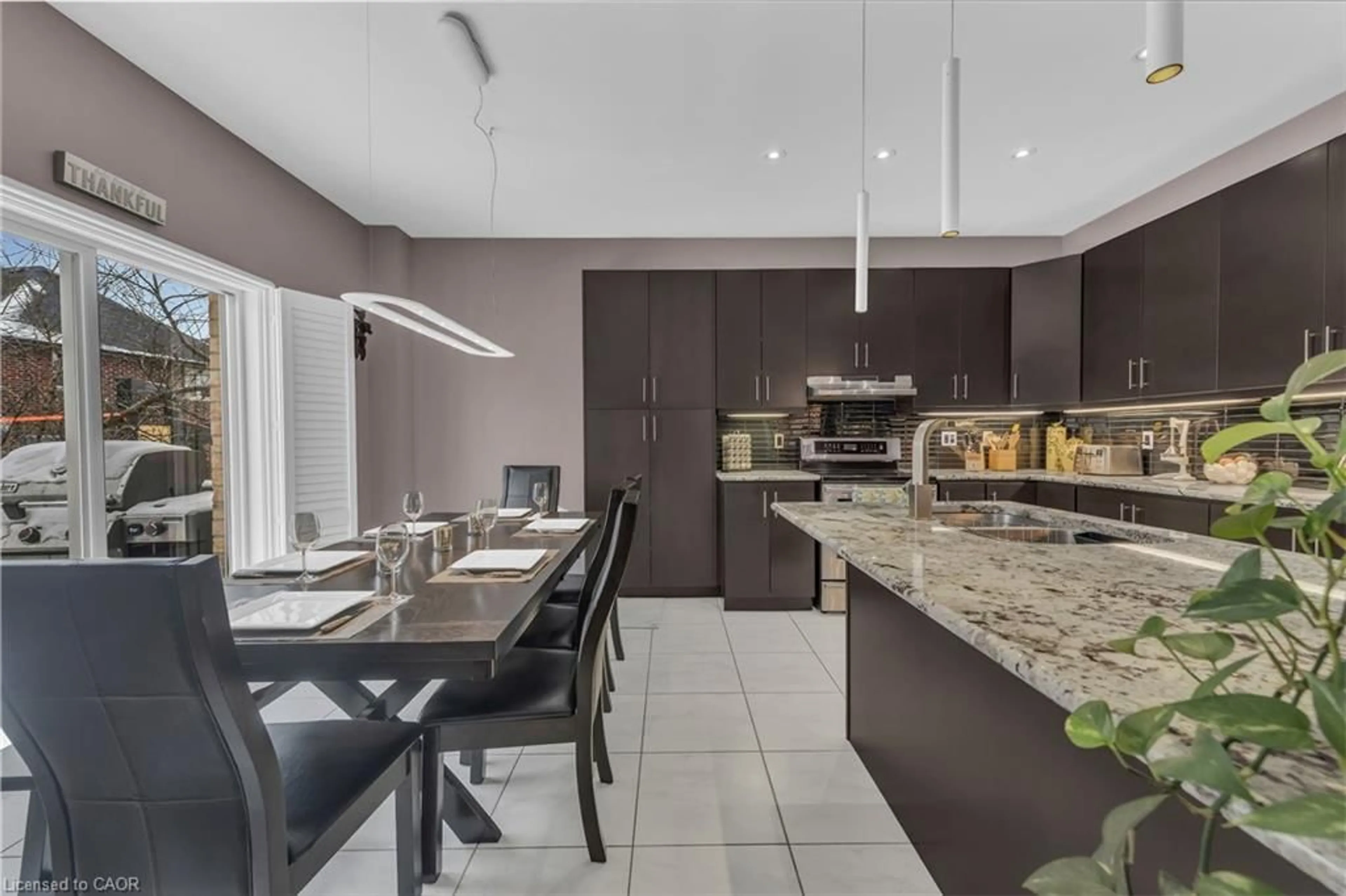 Contemporary kitchen, ceramic/tile floor for 211 Vinton Rd, Ancaster Ontario L9K 0G8