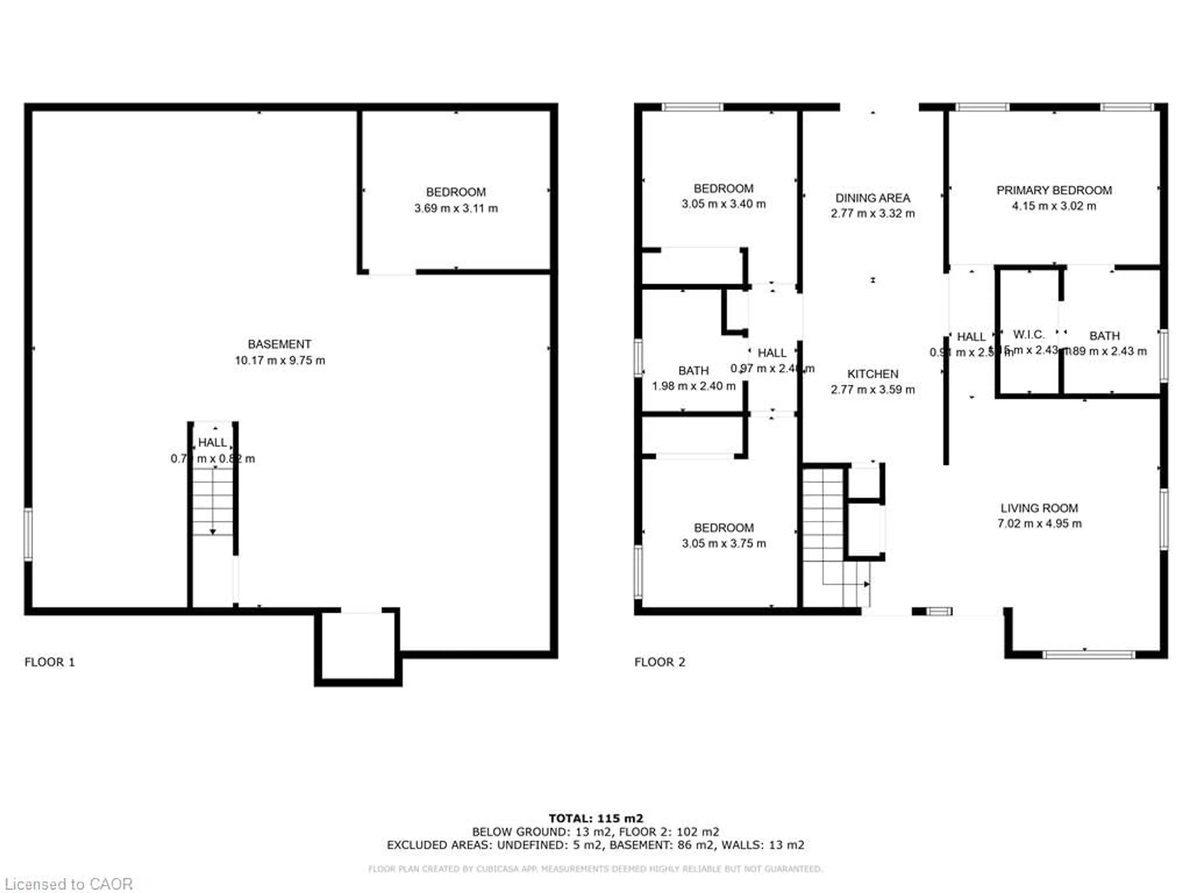 Floor plan for 38 St. Michael's St, Delhi Ontario N4B 3C8