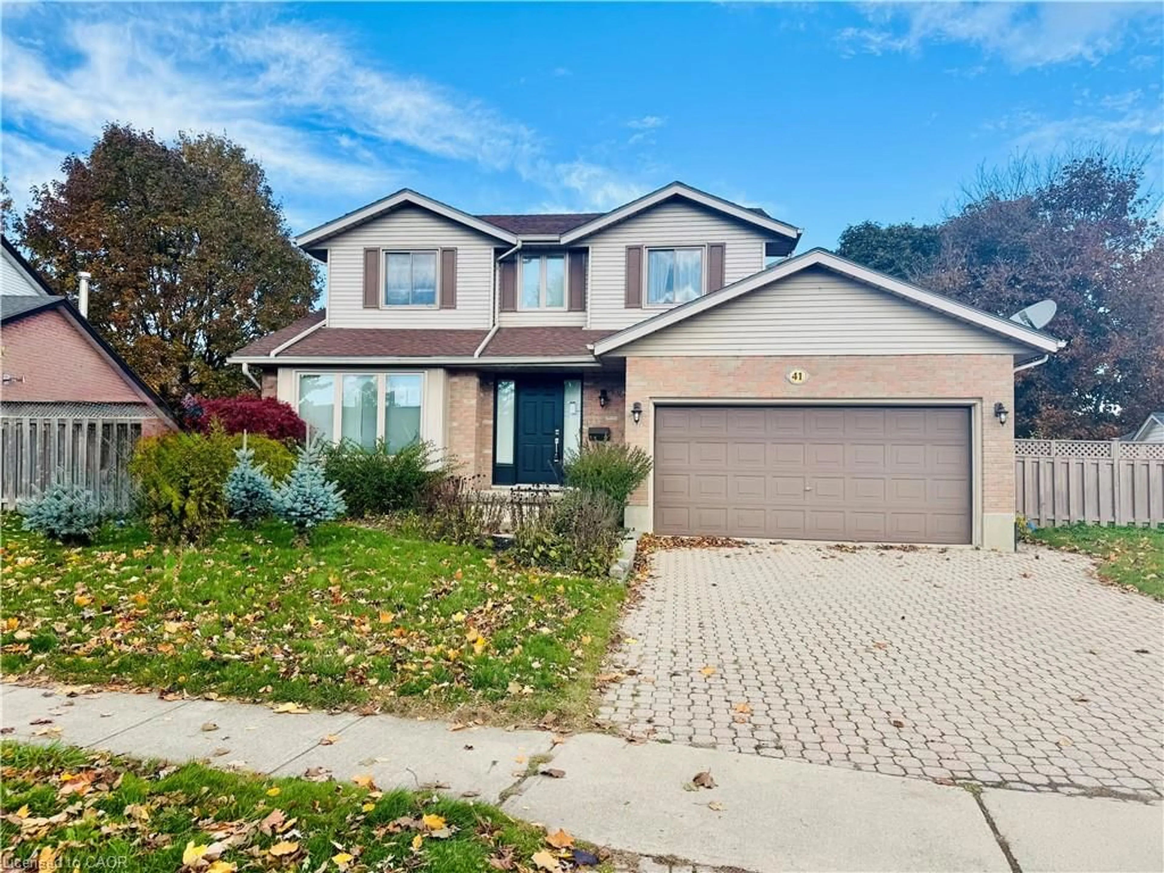 Home with brick exterior material, street for 41 Naskapi St, Woodstock Ontario N4T 1G5