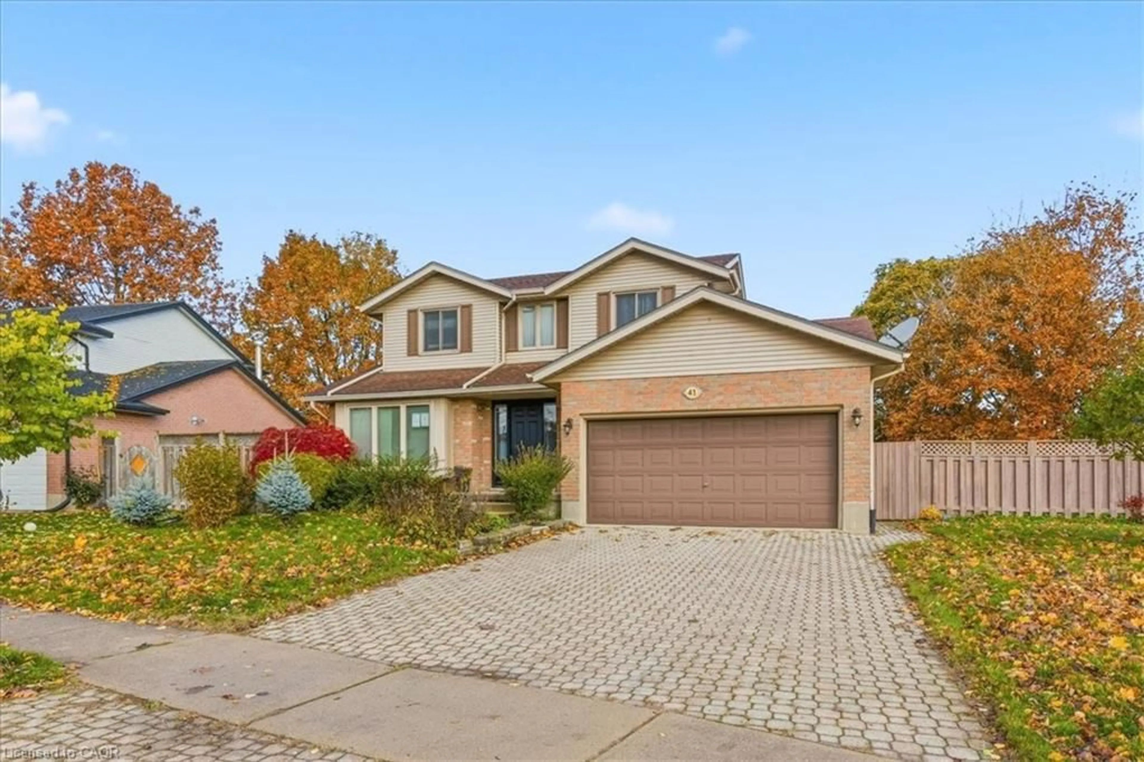 Home with brick exterior material, street for 41 Naskapi St, Woodstock Ontario N4T 1G5