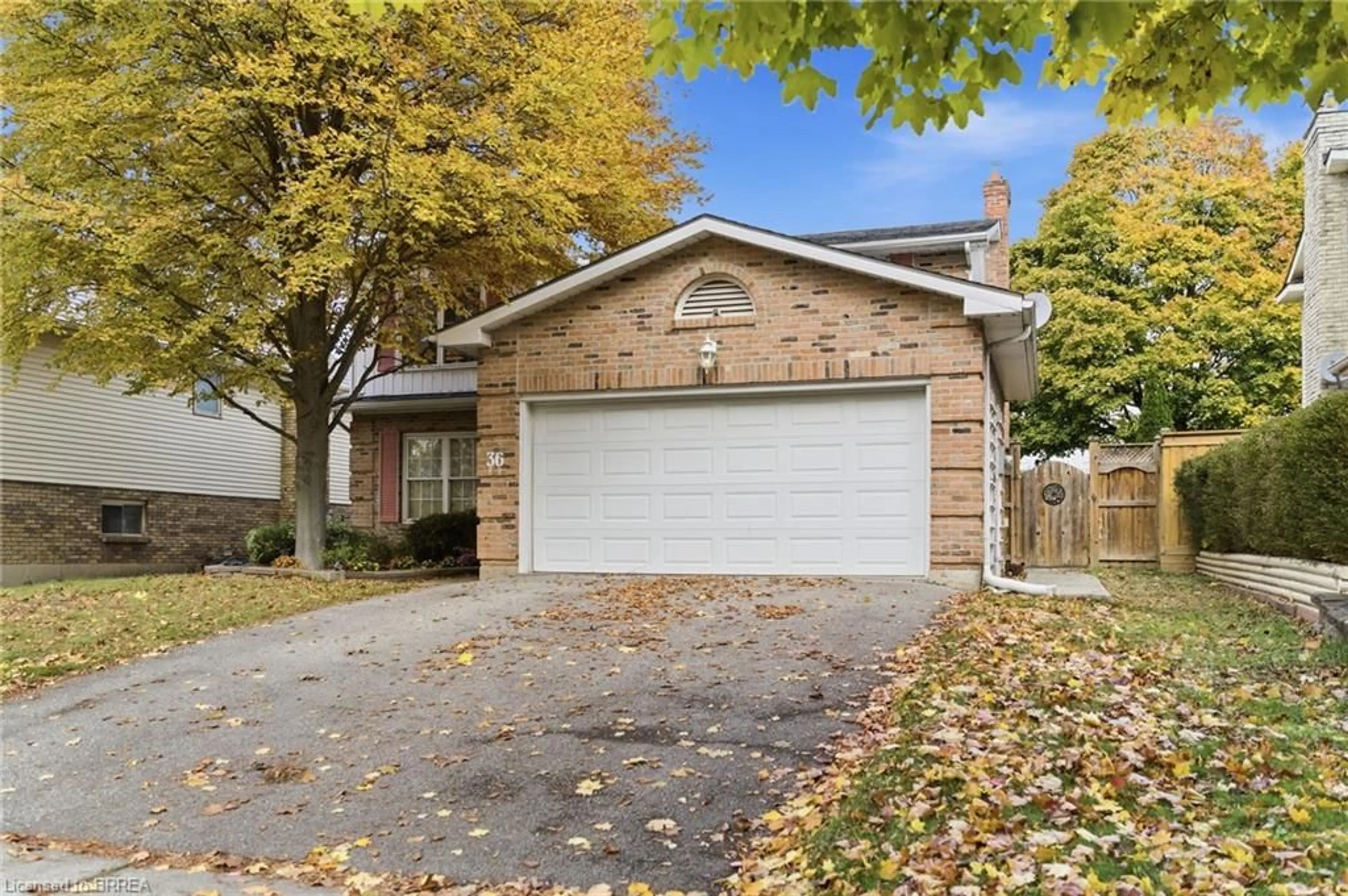 Home with brick exterior material, street for 36 Black Locust Way, Brantford Ontario N3R 7C7