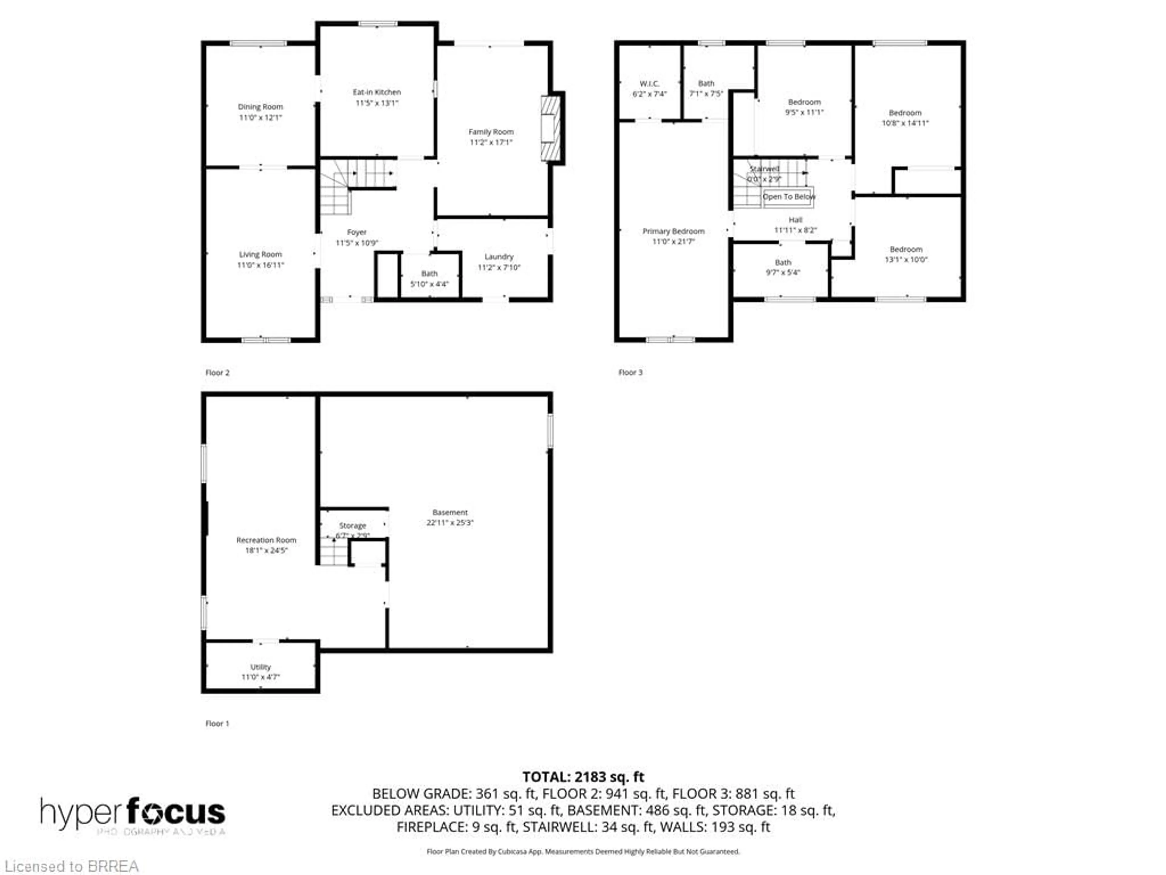 Floor plan for 36 Black Locust Way, Brantford Ontario N3R 7C7