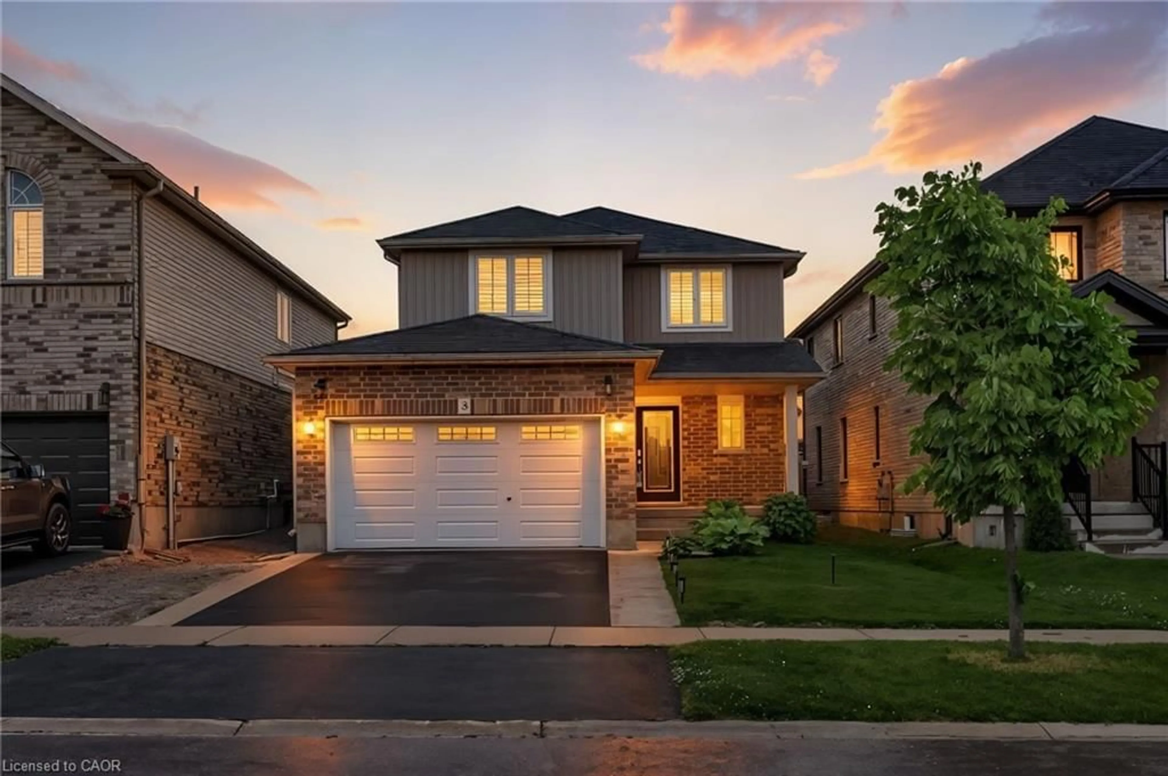 Home with brick exterior material, street for 3 Crawford Pl, Paris Ontario N3L 0A6