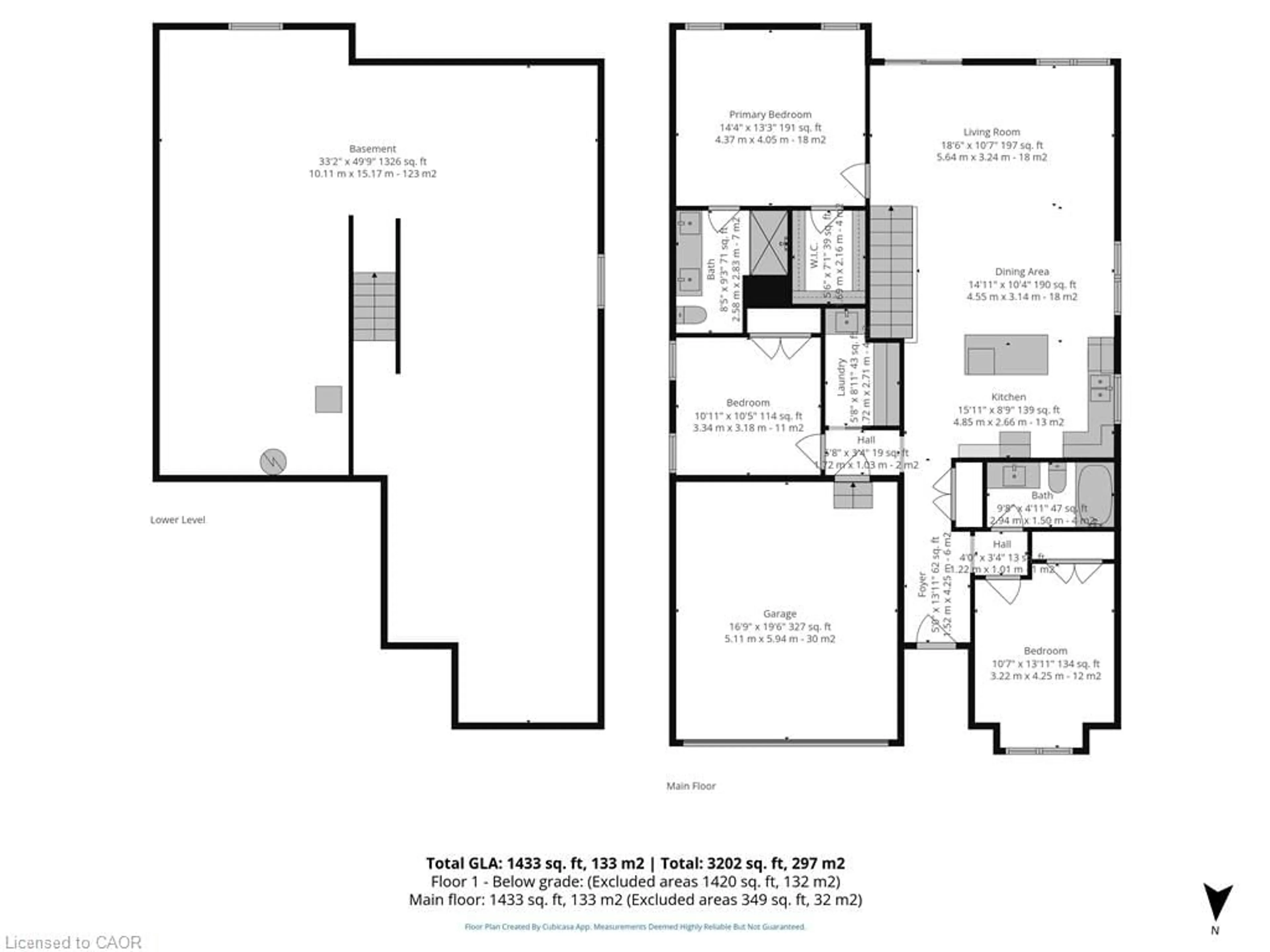 Floor plan for 51 Rogers St, Jarvis Ontario N0A 1J0