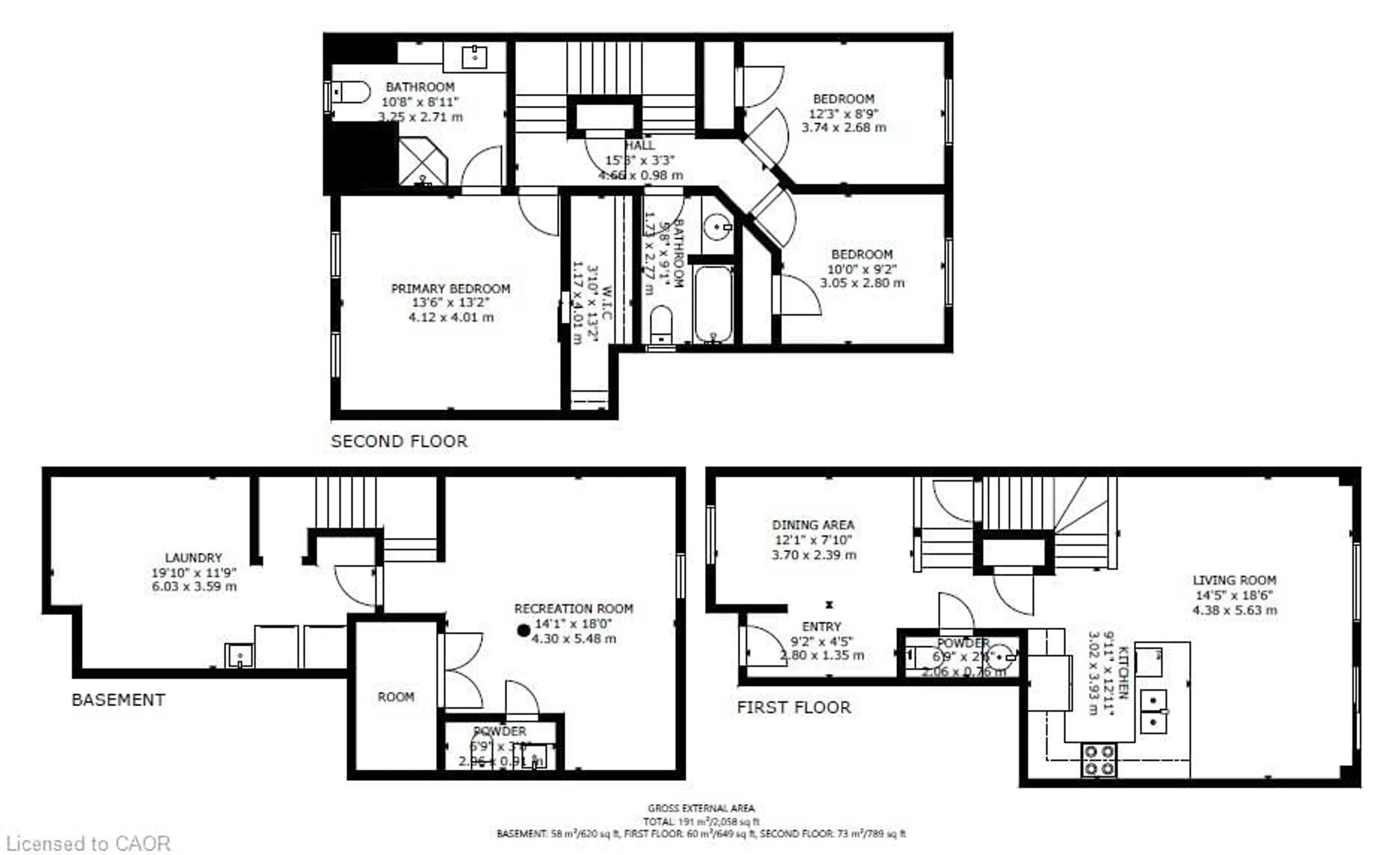 Floor plan for 6 Atessa Dr #30, Hamilton Ontario L9B 0C6