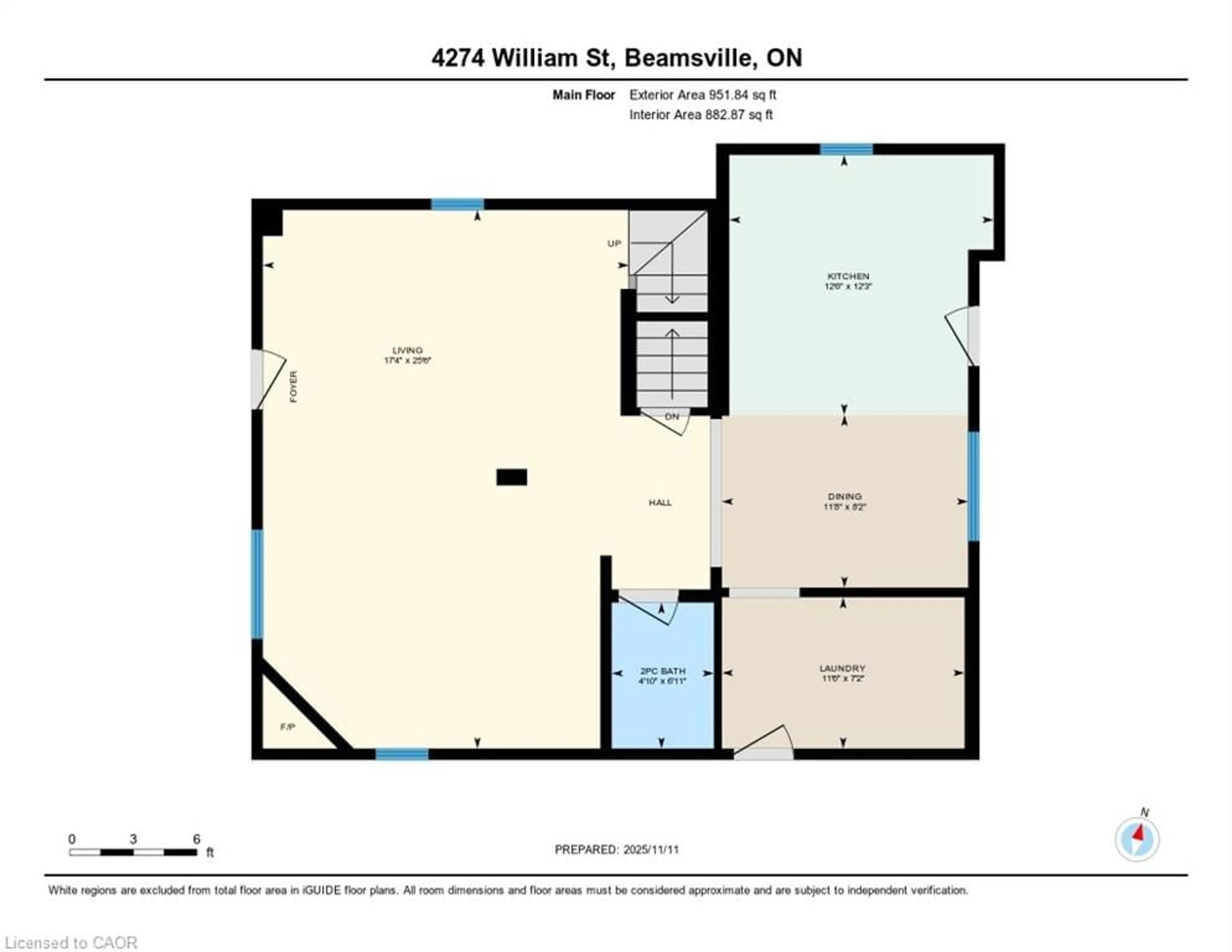 Floor plan for 4274 William St, Beamsville Ontario L0R 1B0