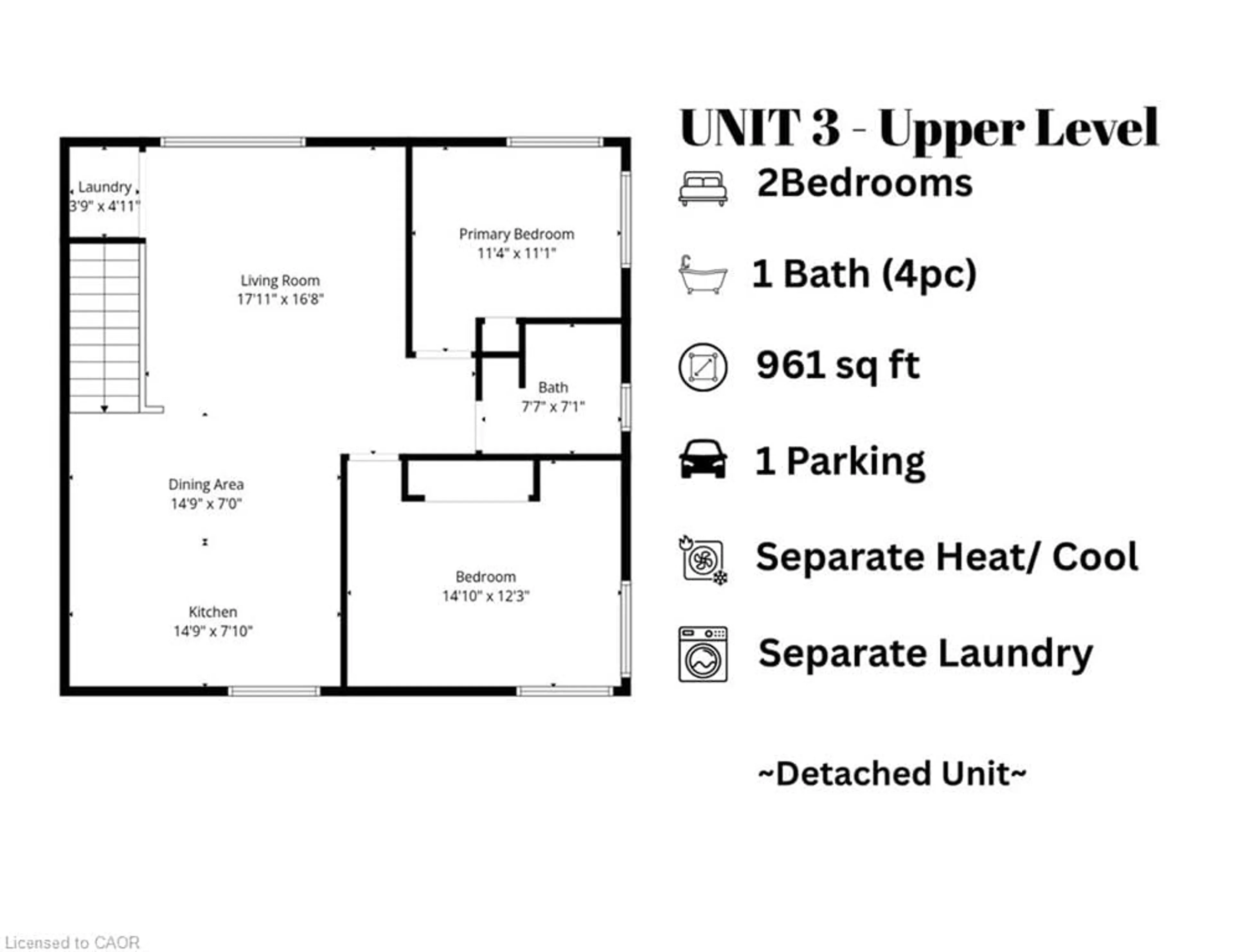 Floor plan for 26 Terrace Hill St, Brantford Ontario N3R 1E9