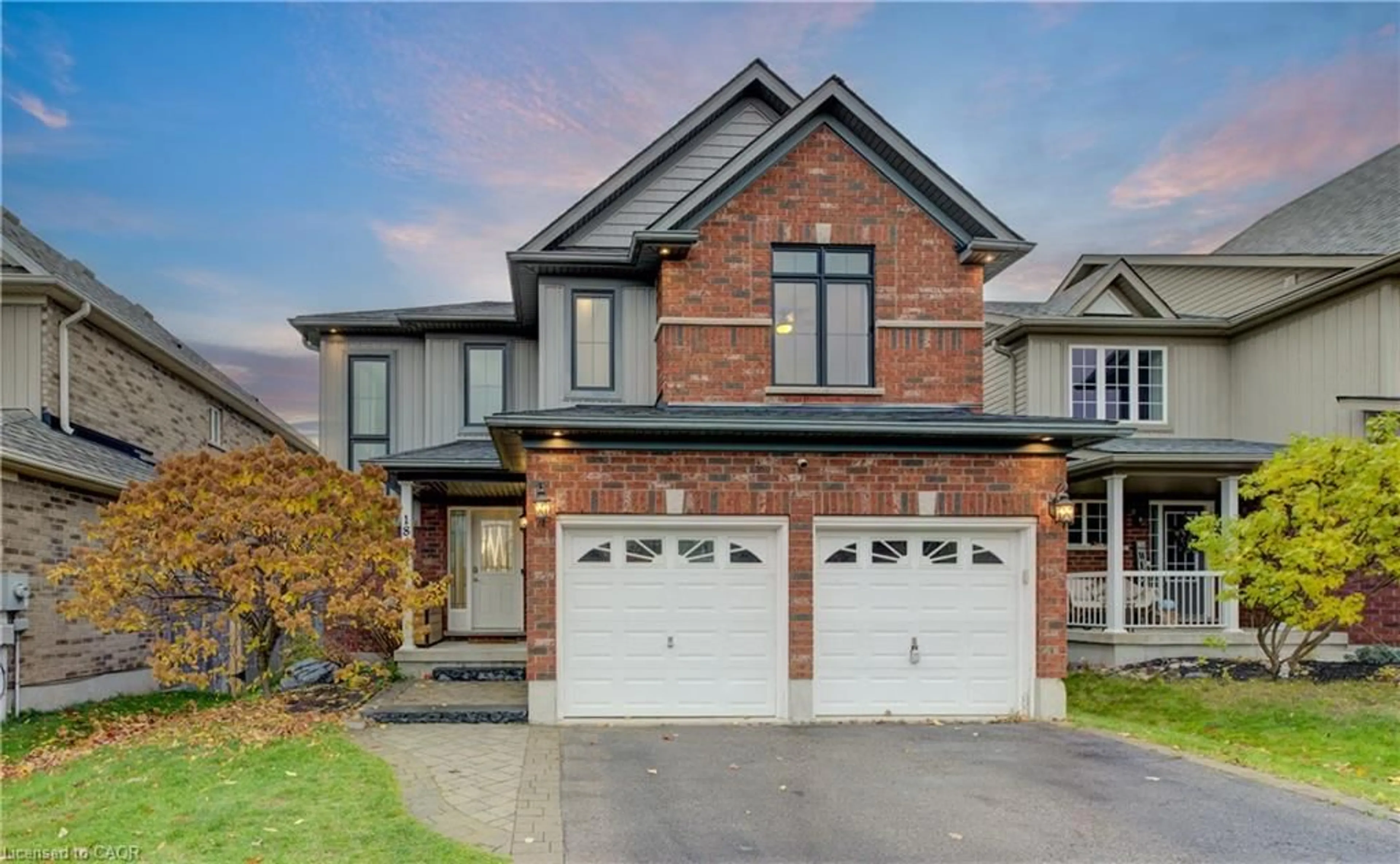 Home with brick exterior material, street for 184 Hilltop Dr, Ayr Ontario N0B 1E0